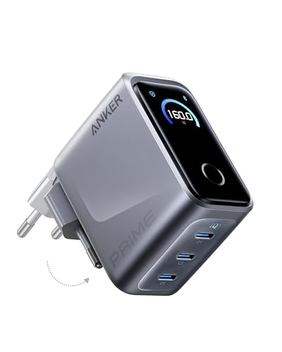 anker-prime-160w-usb-c-gan-ladeger-t-3-ports-smart-display-kompakter-3-fach-lade image 7