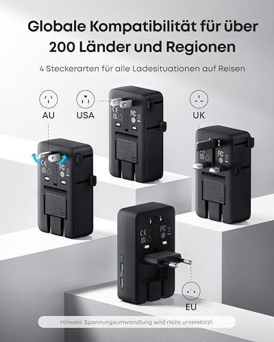 anker-nano-reiseadapter-universal-5-in-1-20-w-usb-c-f-r-ber-200-l-nder image 8