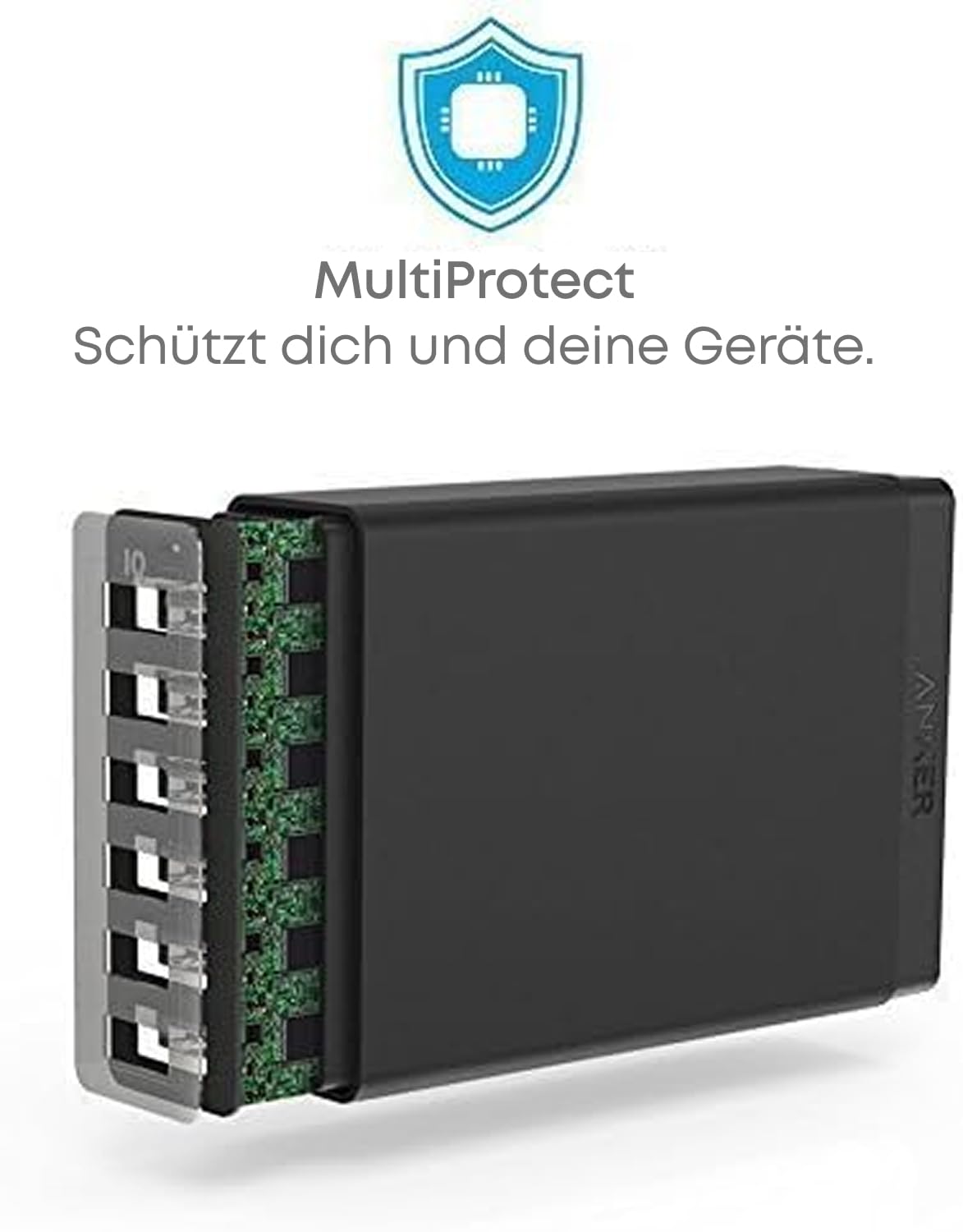 anker-60w-6-port-usb-ladeger-t-mit-poweriq-3-0-f-r-iphone-ipad-samsung-co-schwar image 5