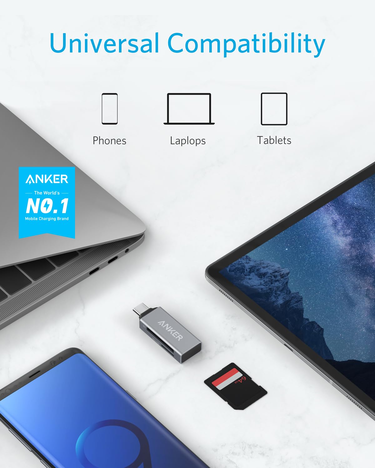 anker-2-in-1-usb-c-speicherkartenleser-sd-microsd-parallel-kompakt image 2