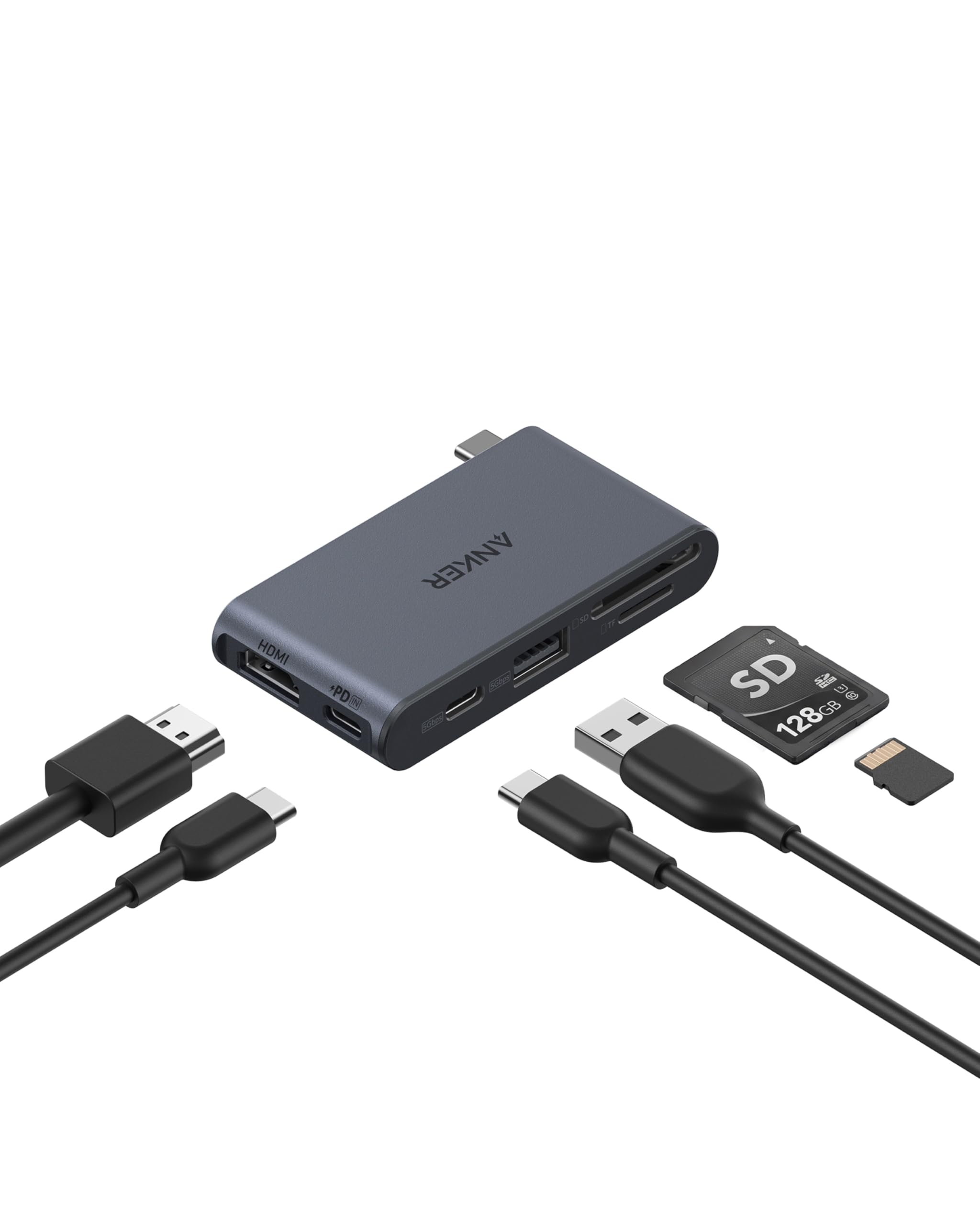 anker-nano-hub-6-in-1-usb-c-hub-mit-85-w-pd-4k-60hz-hdmi-und-sd-tf-kartenleser image 1