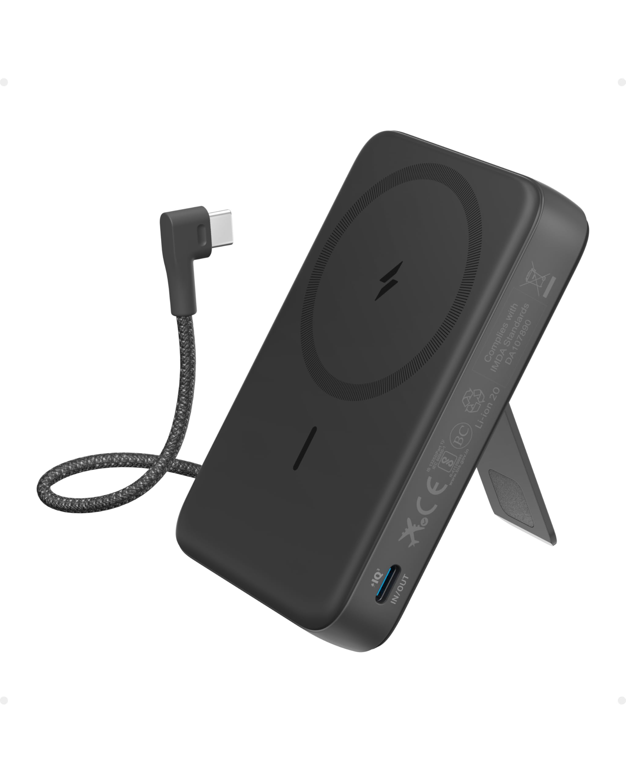 anker-zolo-powerbank-10-000-mah-magnetisch-30w-usb-c-schnellladen-mit-st-nder-un image 1