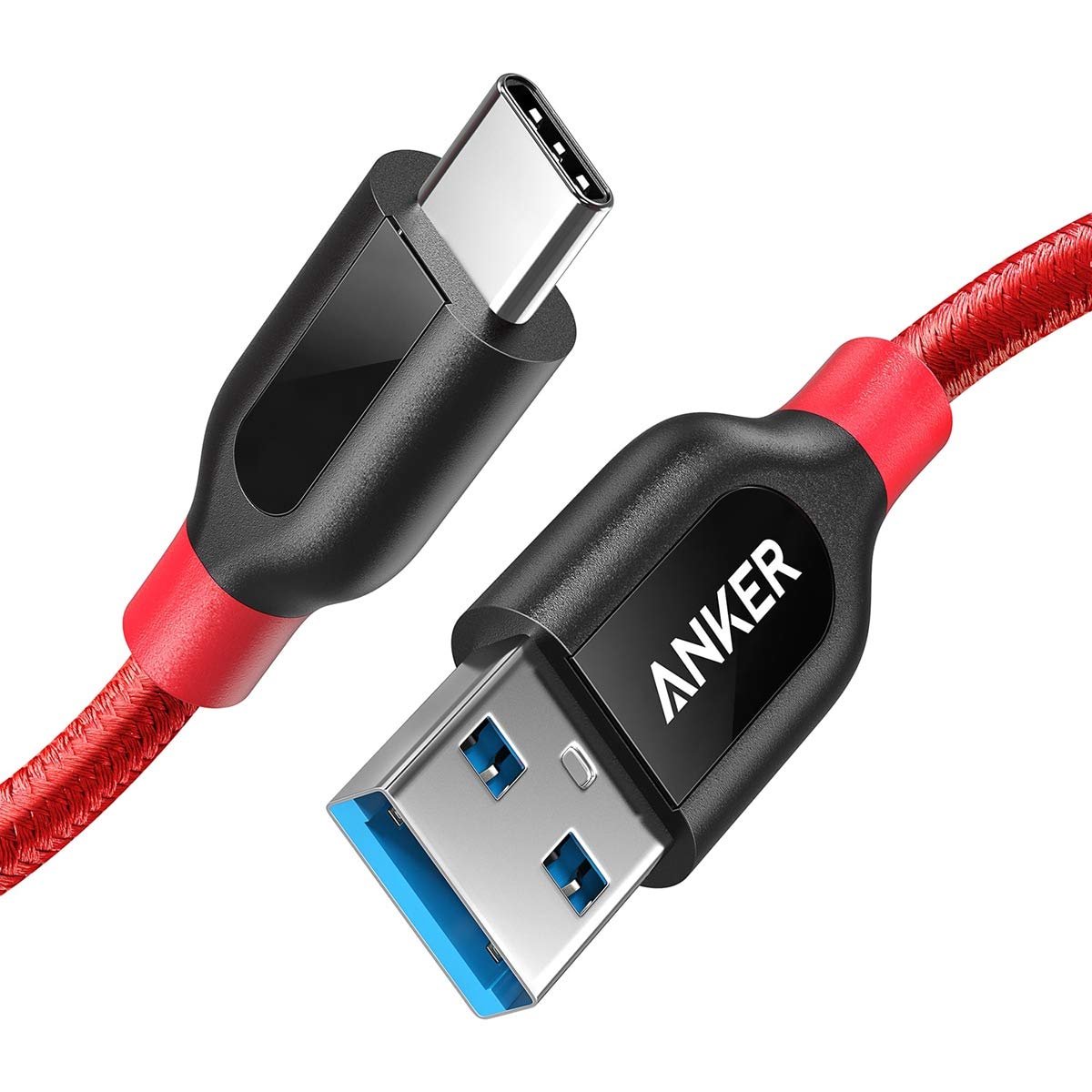 anker-powerline-usb-c-auf-usb-a-kabel-90-cm-usb-3-0-rot image 1