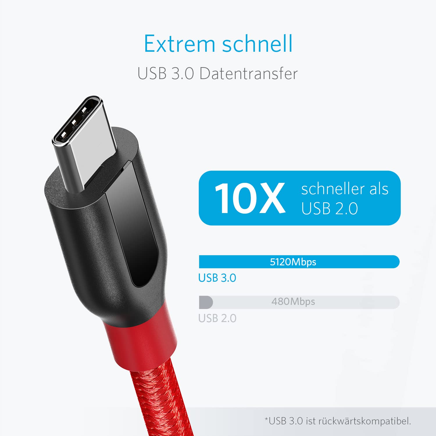 anker-powerline-usb-c-auf-usb-a-kabel-90-cm-usb-3-0-rot image 3