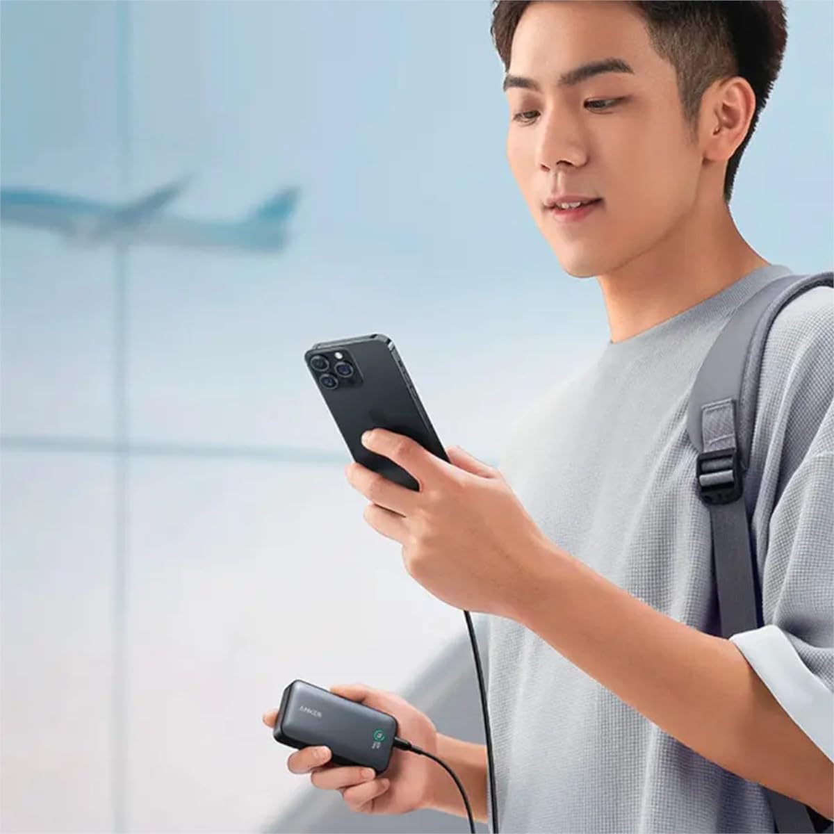 anker-533-powerbank-powercore-30w-10-000-mah-30w-pd-3-anschl-sse-led-display image 2