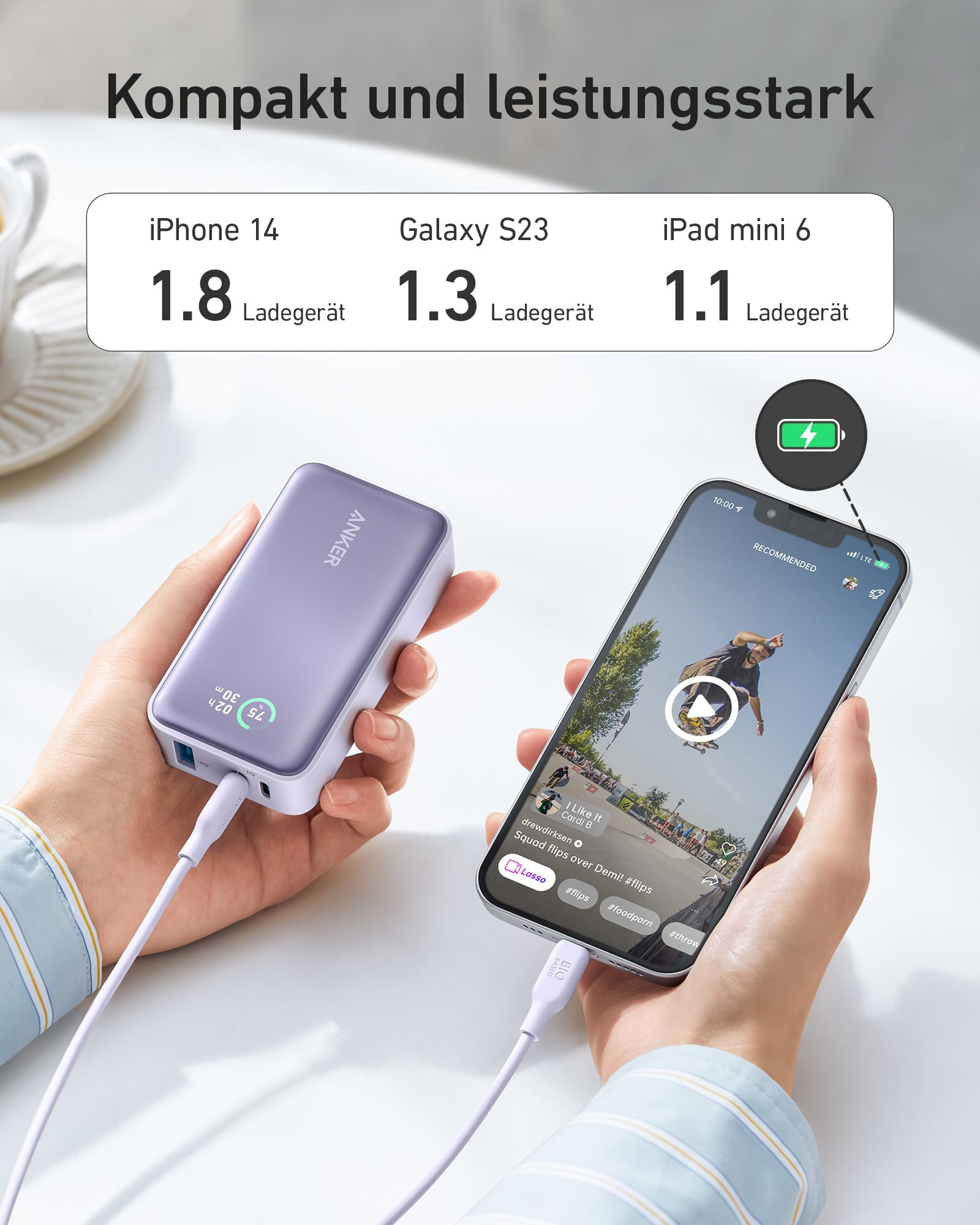 anker-533-powerbank-powercore-30w-10-000-mah-30w-pd-3-anschl-sse-led-display image 4