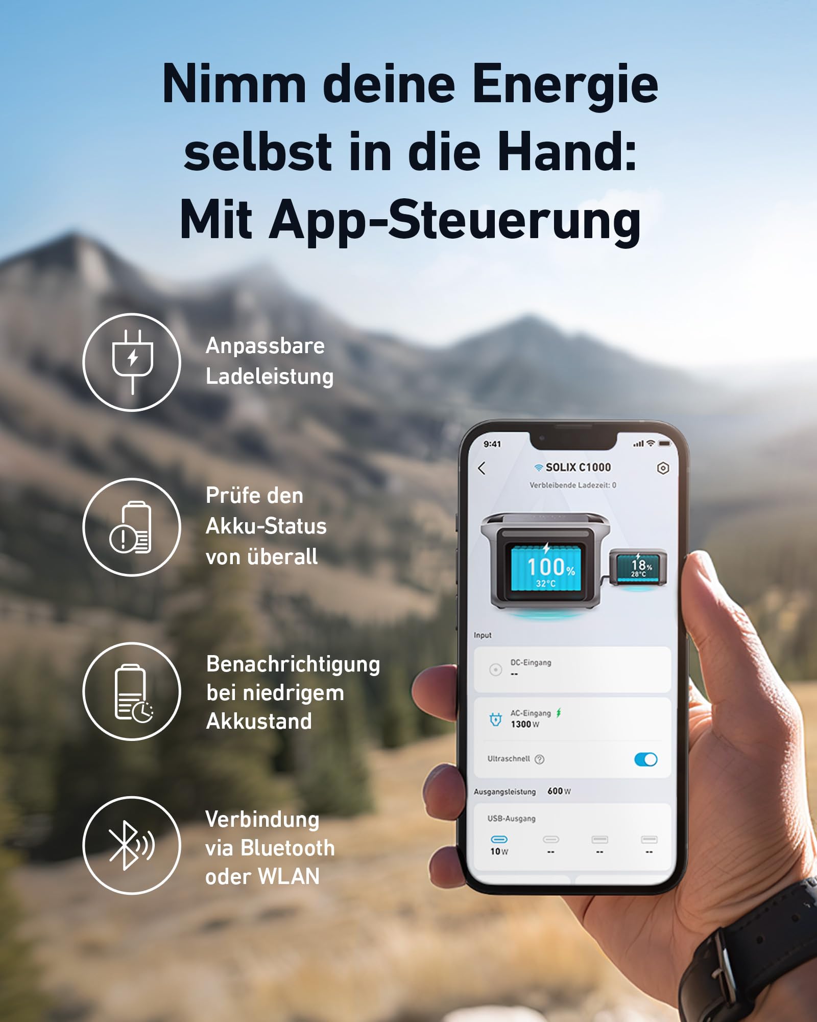 anker-solix-c1000-powerstation-mit-bp1000-erweiterungsakku-2112wh-1800w image 6