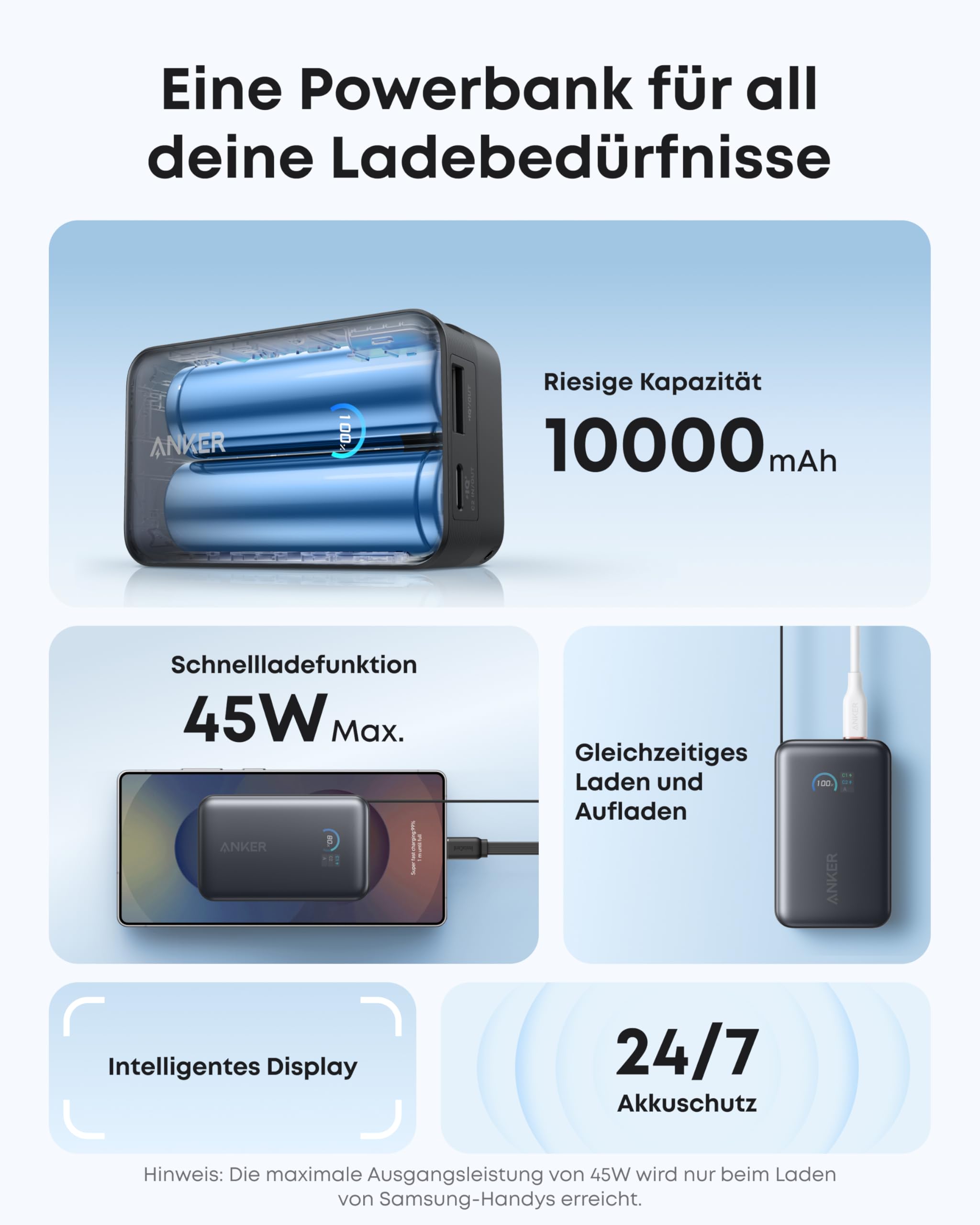 anker-nano-powerbank-10-000-mah-mit-45-w-usb-c-einzugskabel-und-smart-display image 3
