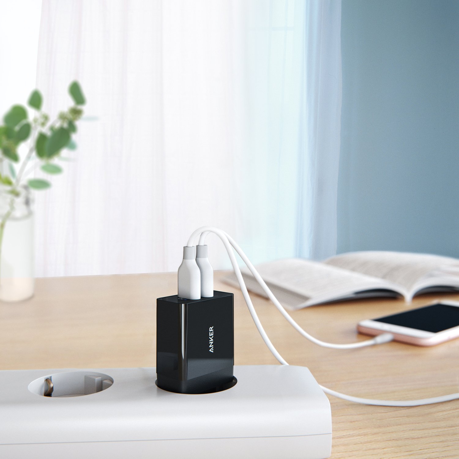 anker-24w-2-port-usb-wandladeger-t-mit-poweriq-schwarz image 6