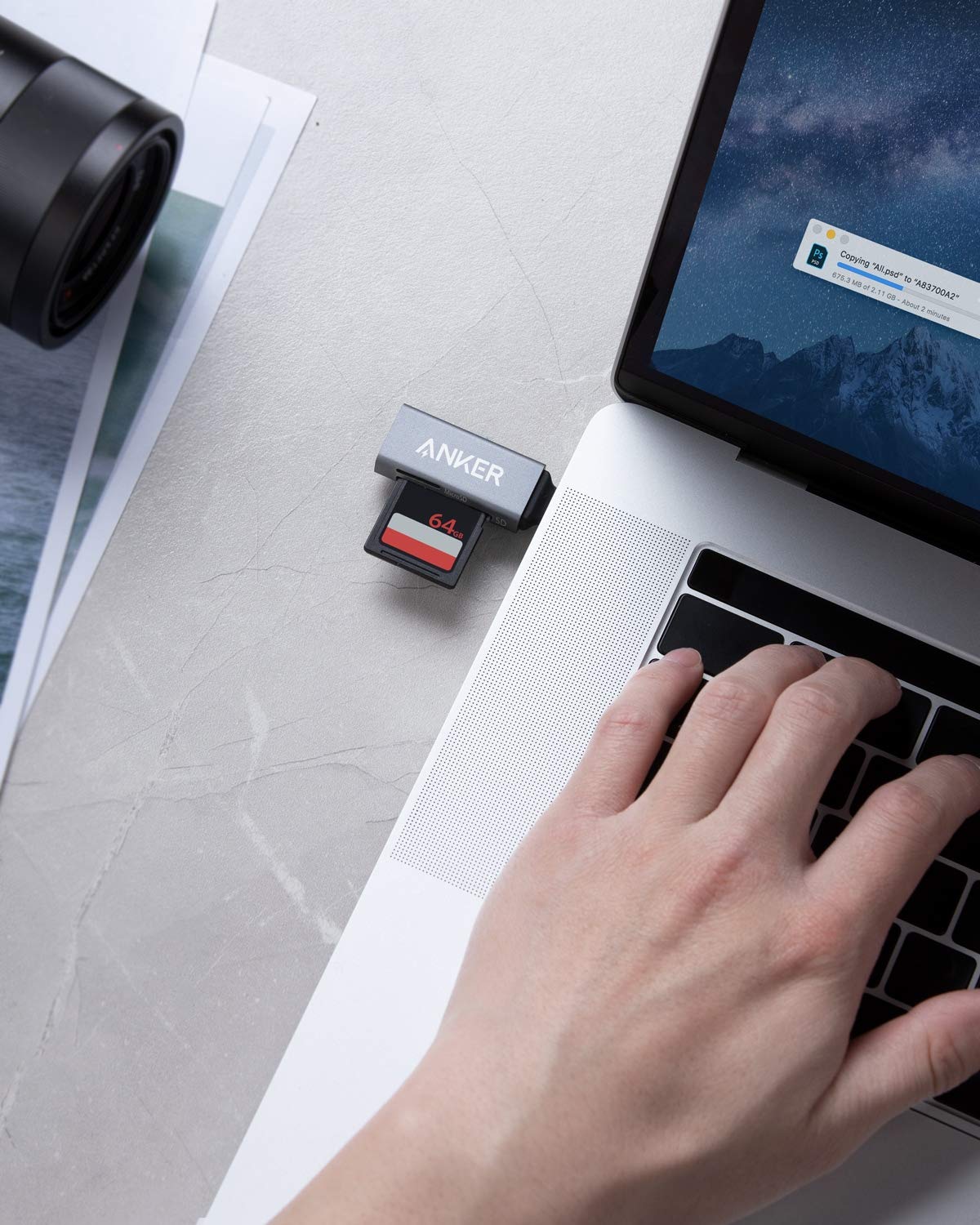 anker-2-in-1-usb-c-speicherkartenleser-sd-microsd-parallel-kompakt image 7
