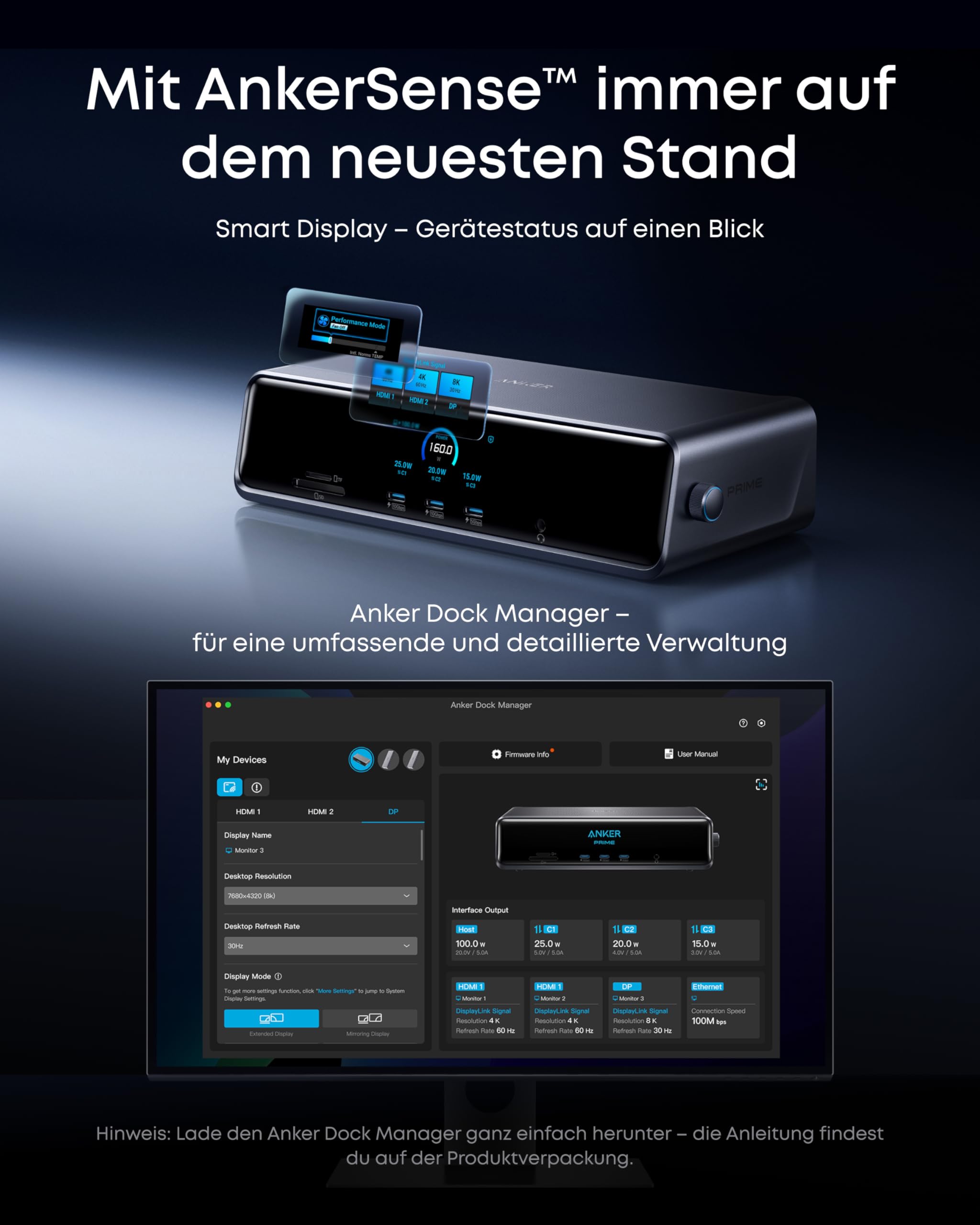 anker-prime-docking-station-14-in-1-triple-display-140-w-usb-c-smart-display image 6