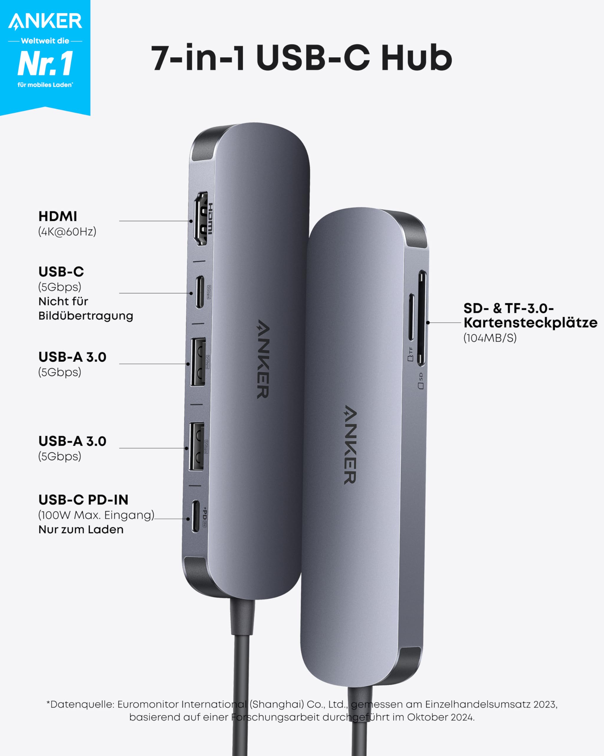 anker-7-in-1-usb-c-hub-4k-60hz-hdmi-85w-power-delivery-usb-a-c-5-gbps-sd-microsd image 2