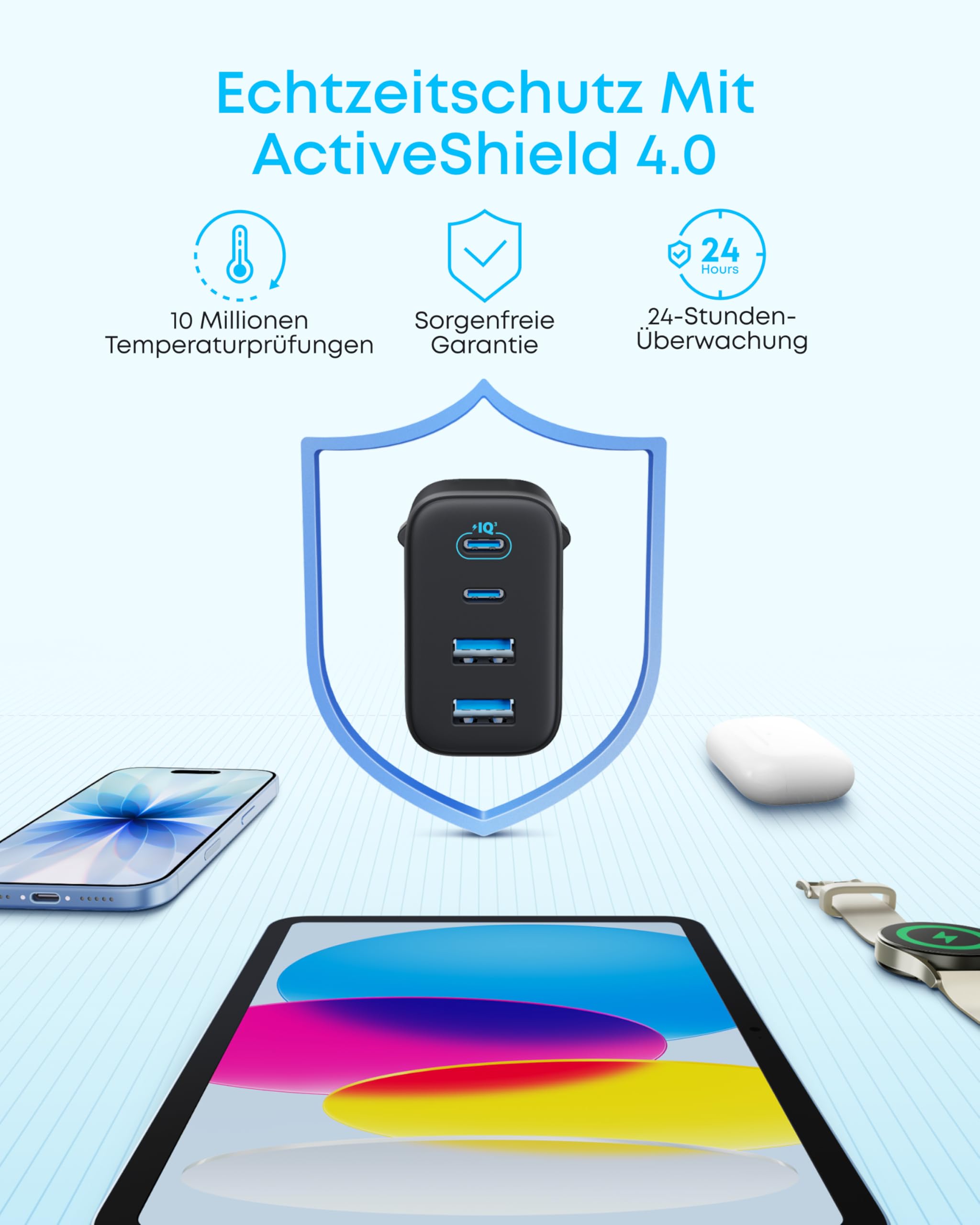 anker-zolo-50w-usb-c-ladeger-t-4-ports-2x-usb-c-2x-usb-a-kompakt image 6
