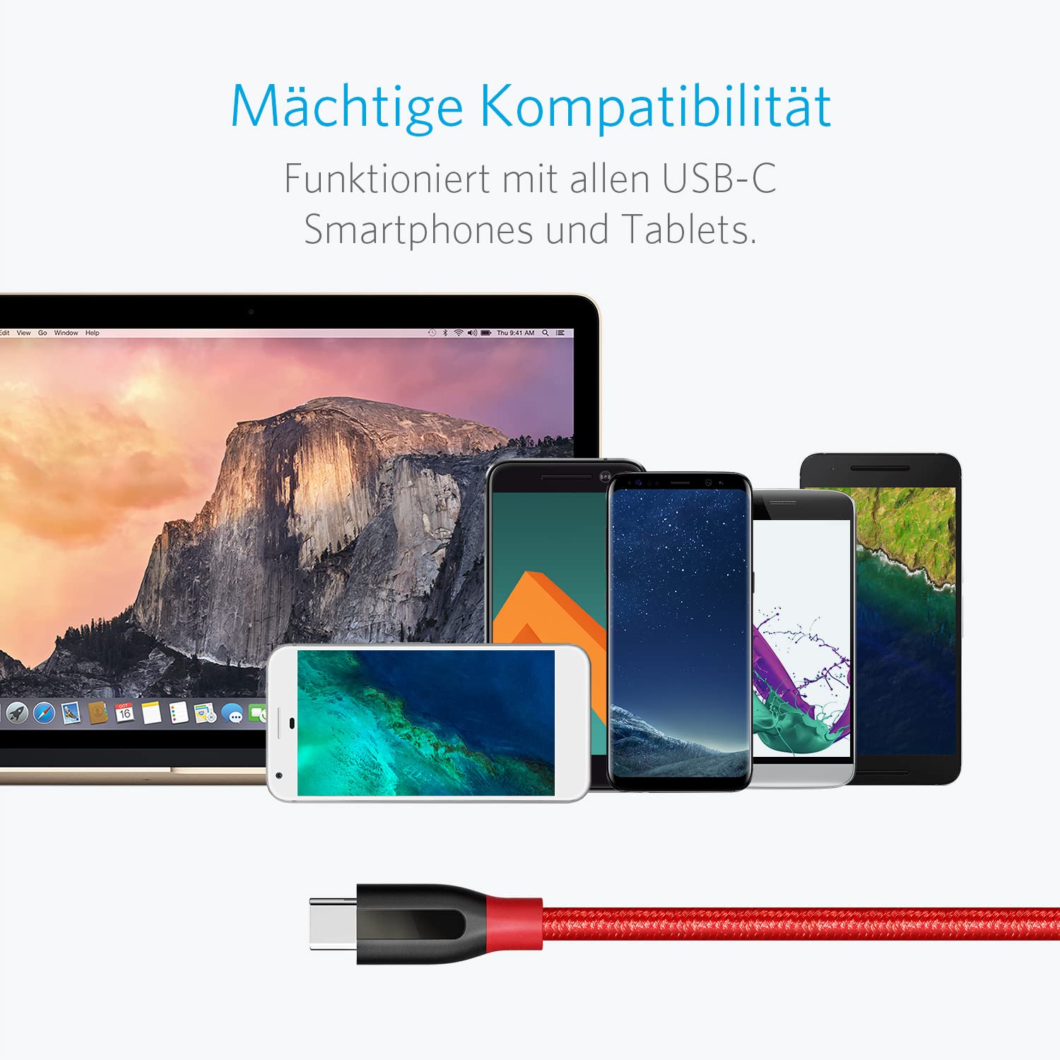 anker-powerline-usb-c-auf-usb-a-kabel-90-cm-usb-3-0-rot image 5