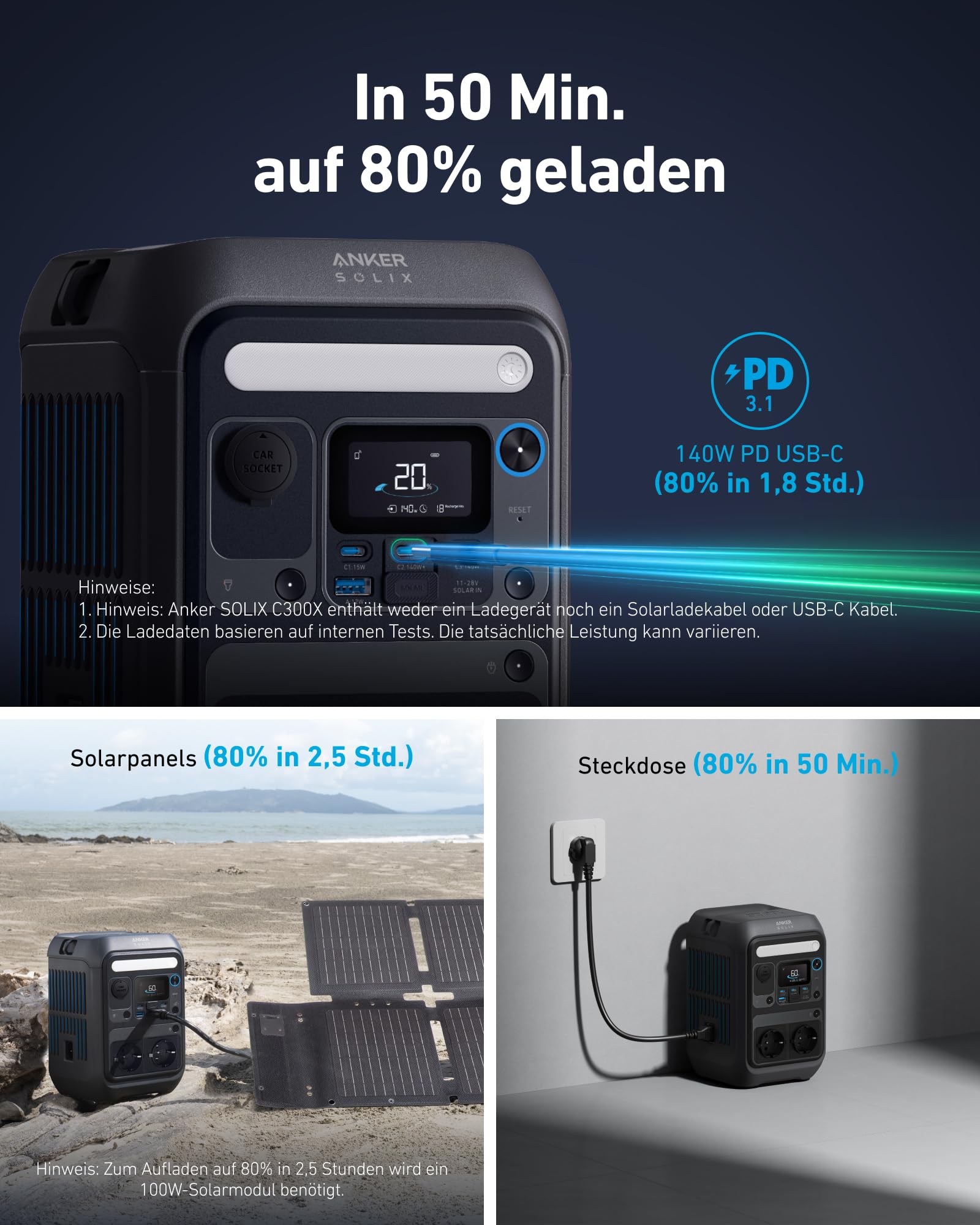 anker-solix-c300x-powerstation-288-wh-lifepo4-300-w-600-w-spitze-140-w-usb-c image 7