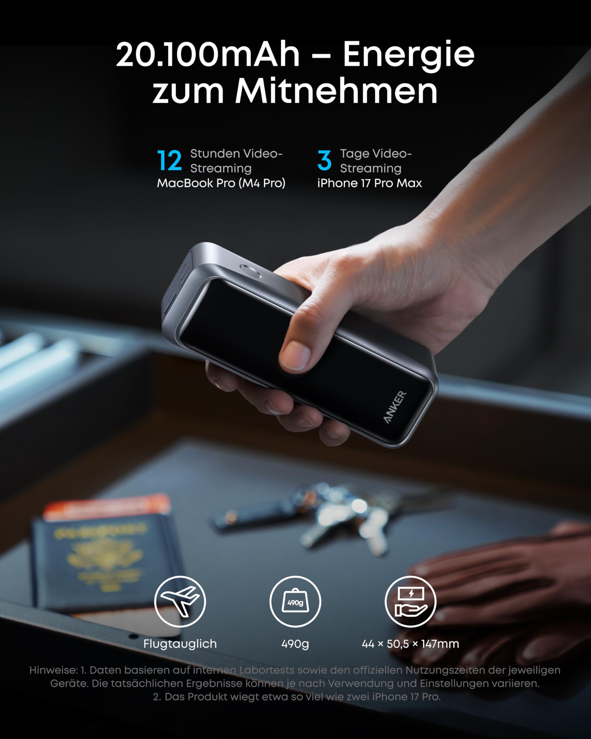 anker-prime-powerbank-20-100-mah-220w-3-ports-tragbares-ladeger-t-mit-100w-schne image 4