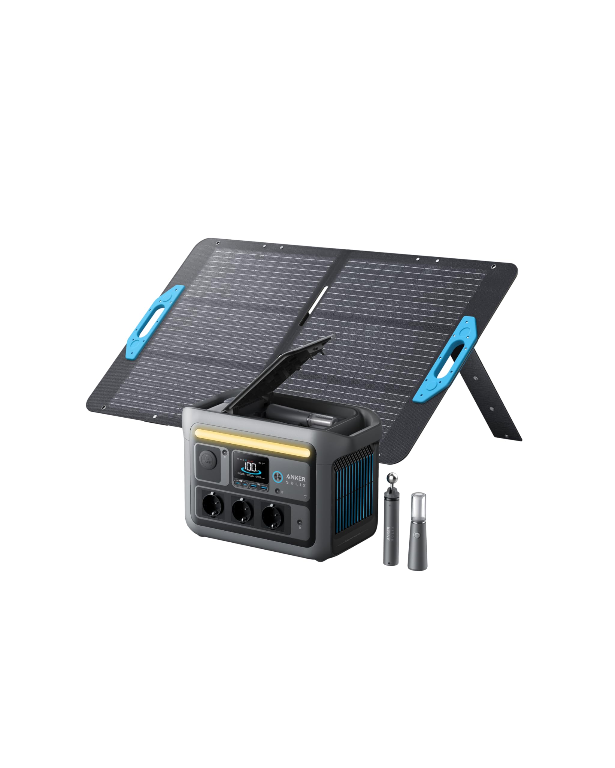 anker-solix-c800-plus-powerstation-768wh-mit-100w-solarpanel-1200w-1600w-spitze- image 1