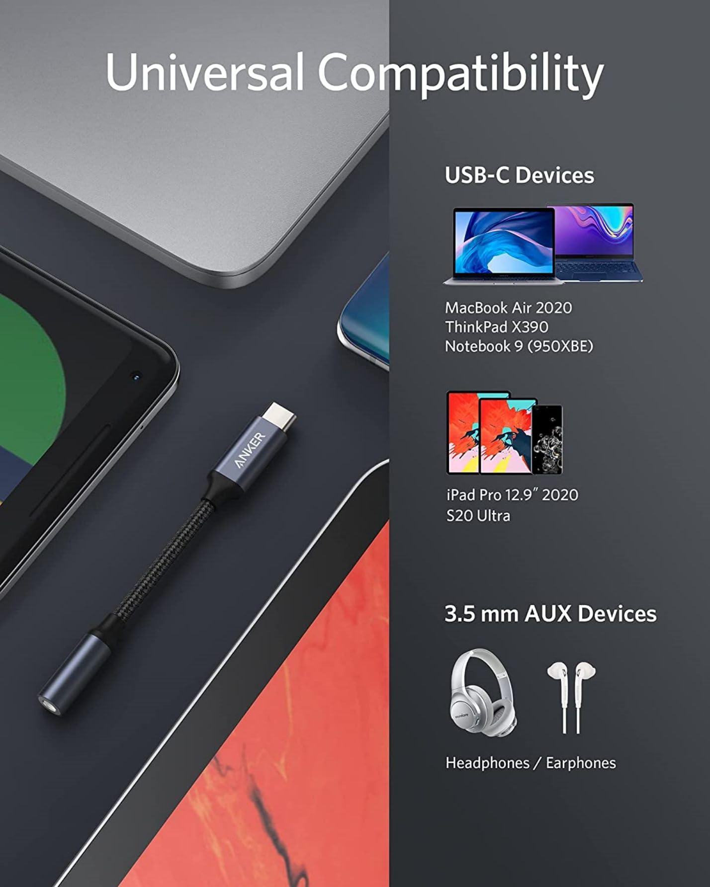 anker-usb-c-auf-3-5mm-audio-adapter-mit-dac-chip-96khz-24bit-nylonkabel-f-r-sams image 5