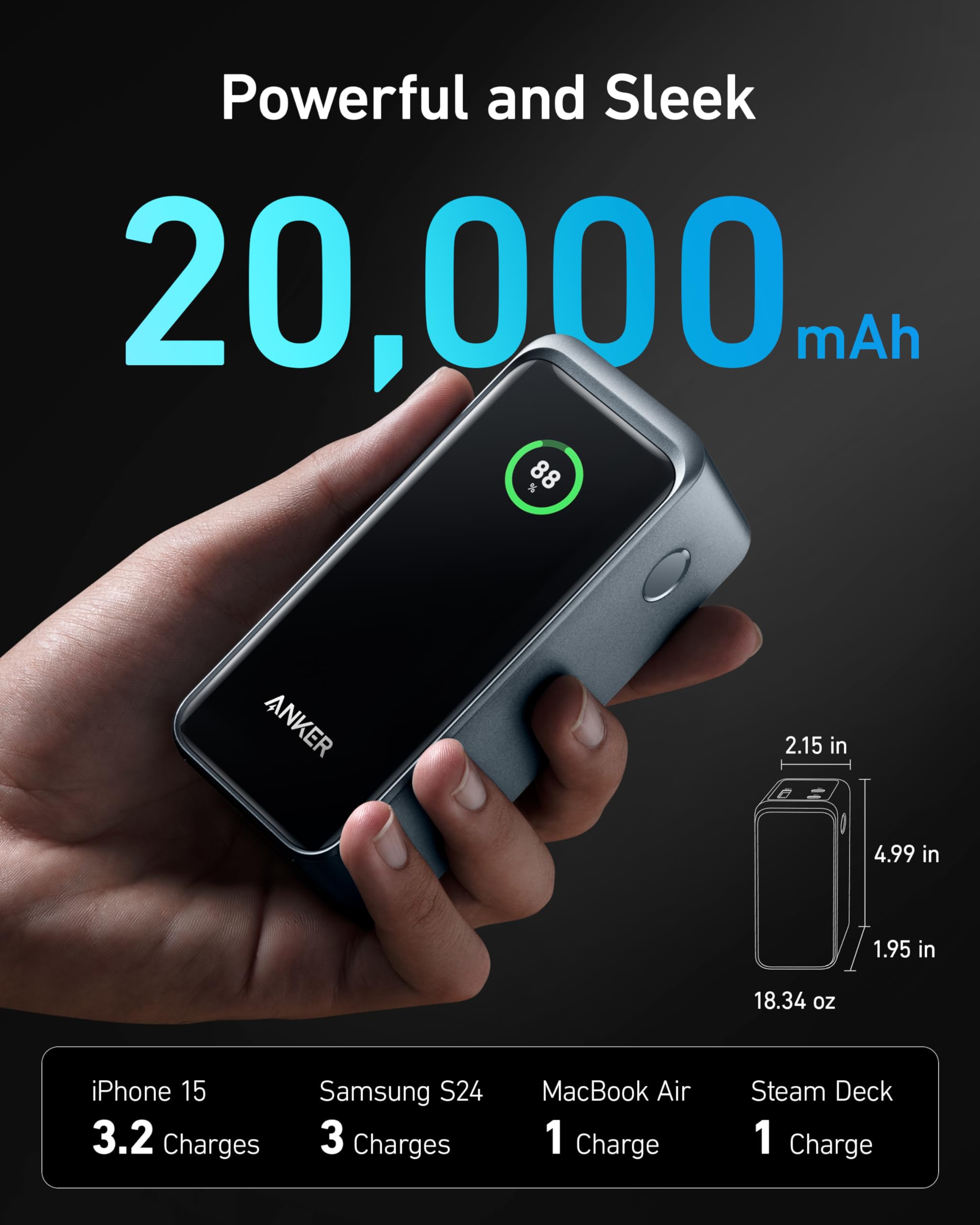 anker-prime-powerbank-20-000mah-72wh-200w-display-2x-usb-c-1x-usb-a image 4