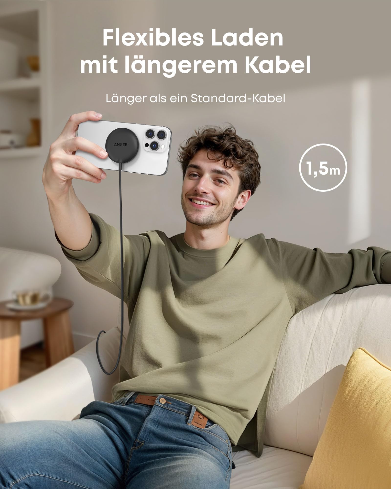 anker-zolo-qi2-magnet-ladepad-15w-magsafe-kompatibel-mit-1-5m-usb-c-kabel-f-r-ip image 4