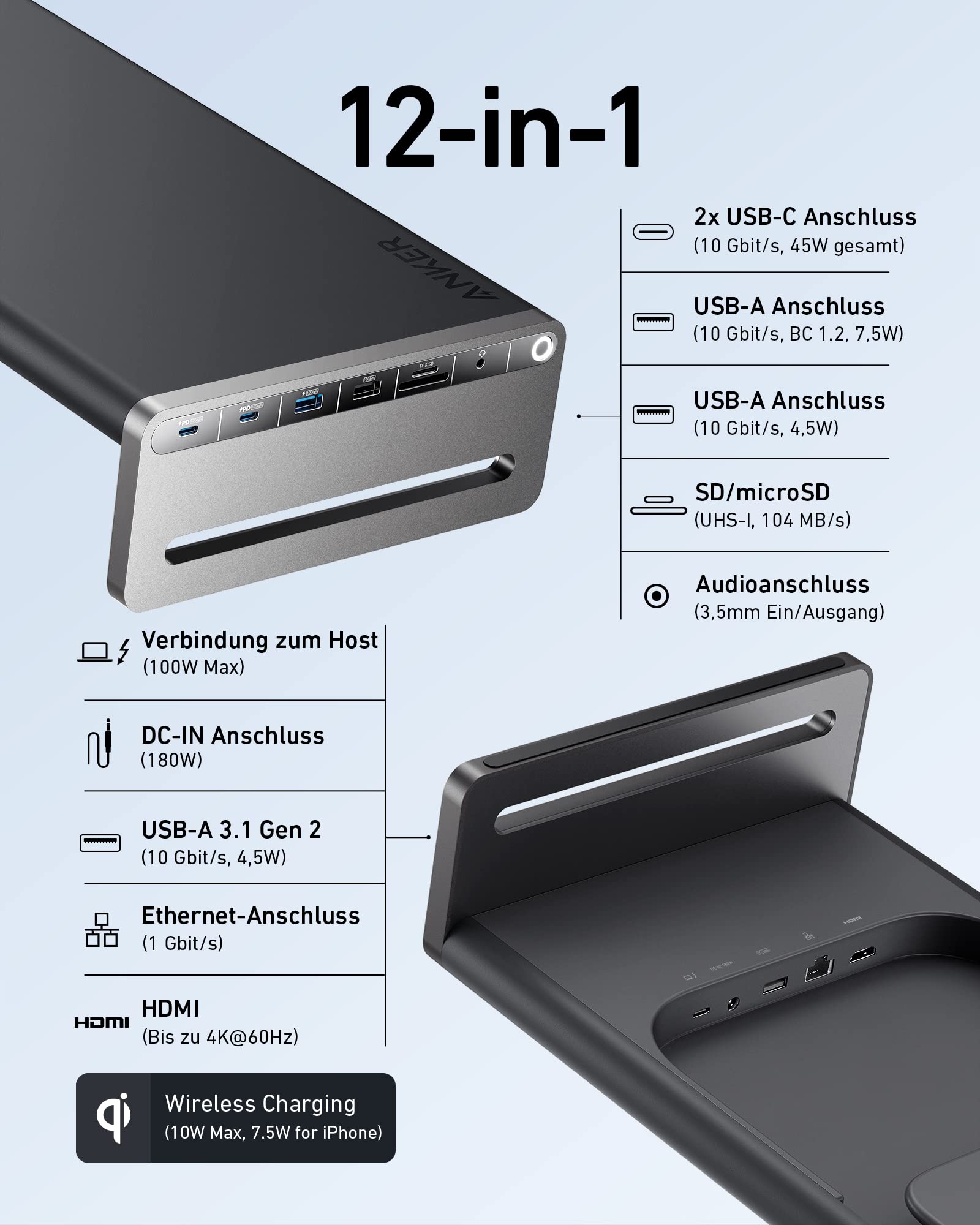 anker-675-usb-c-dockingstation-12-in-1-mit-monitorst-nder-4k-60hz-kabellosem-lad image 2