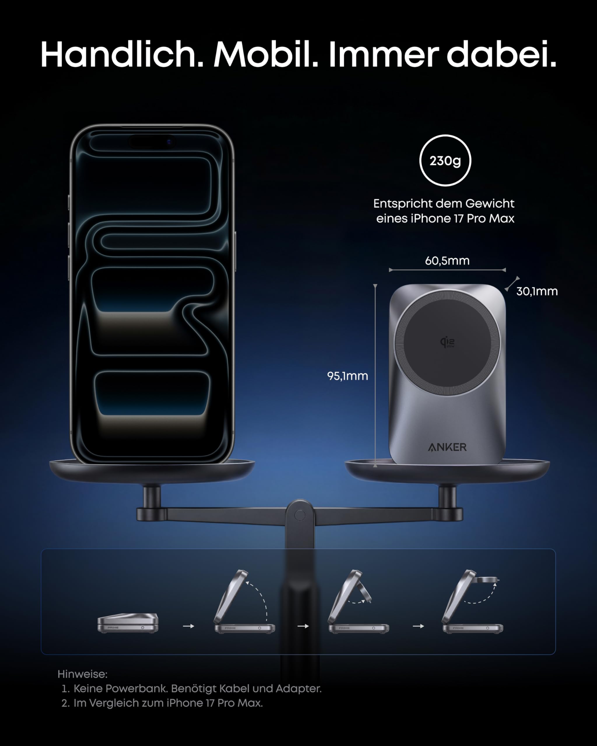 anker-prime-3-in-1-ladestation-aircool-25-w-qi2-2-kompakt-faltbar image 4