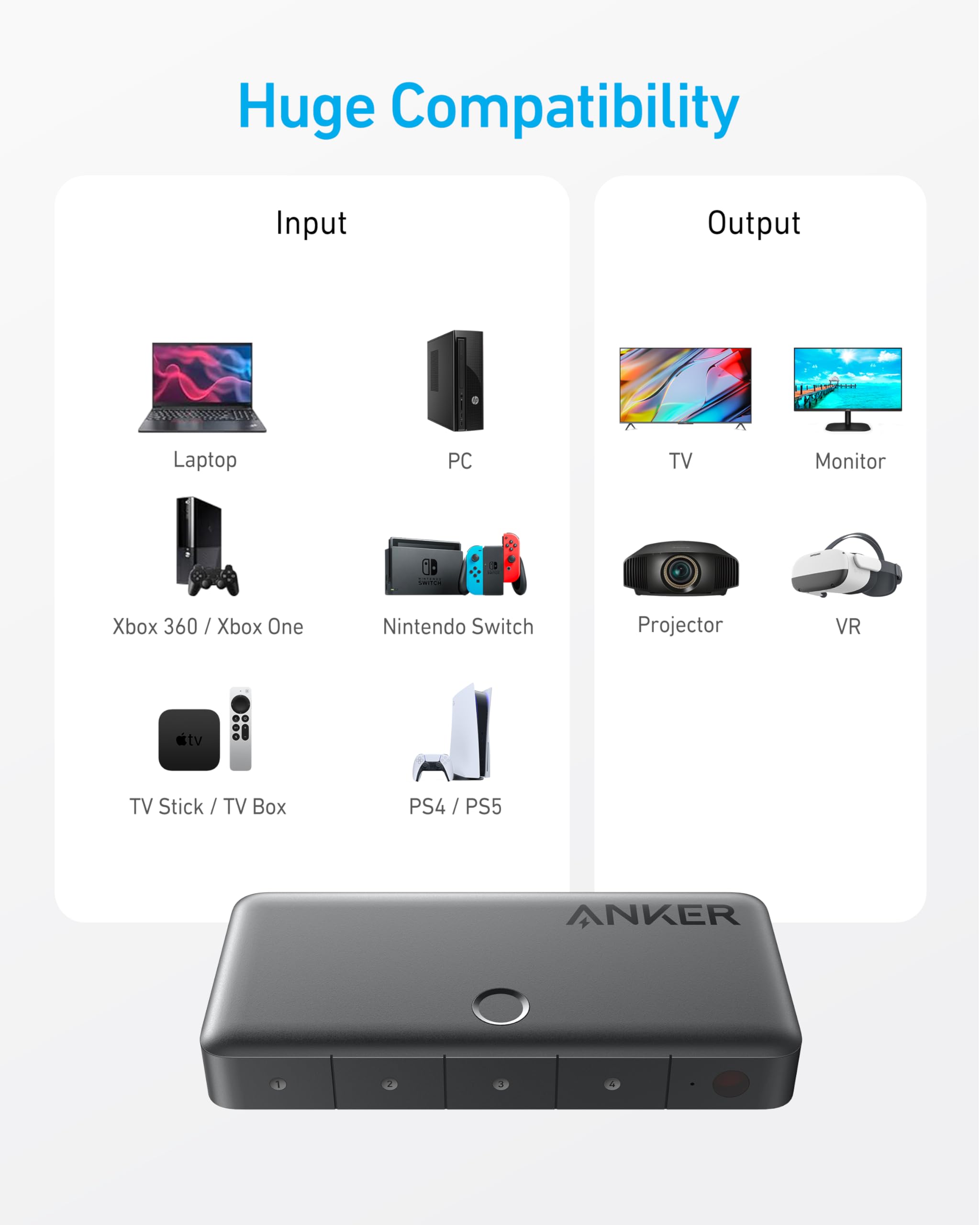 anker-4-in-1-hdmi-switch-4k-60hz-mit-fernbedienung-f-r-laptop-pc-xbox-projektor image 6