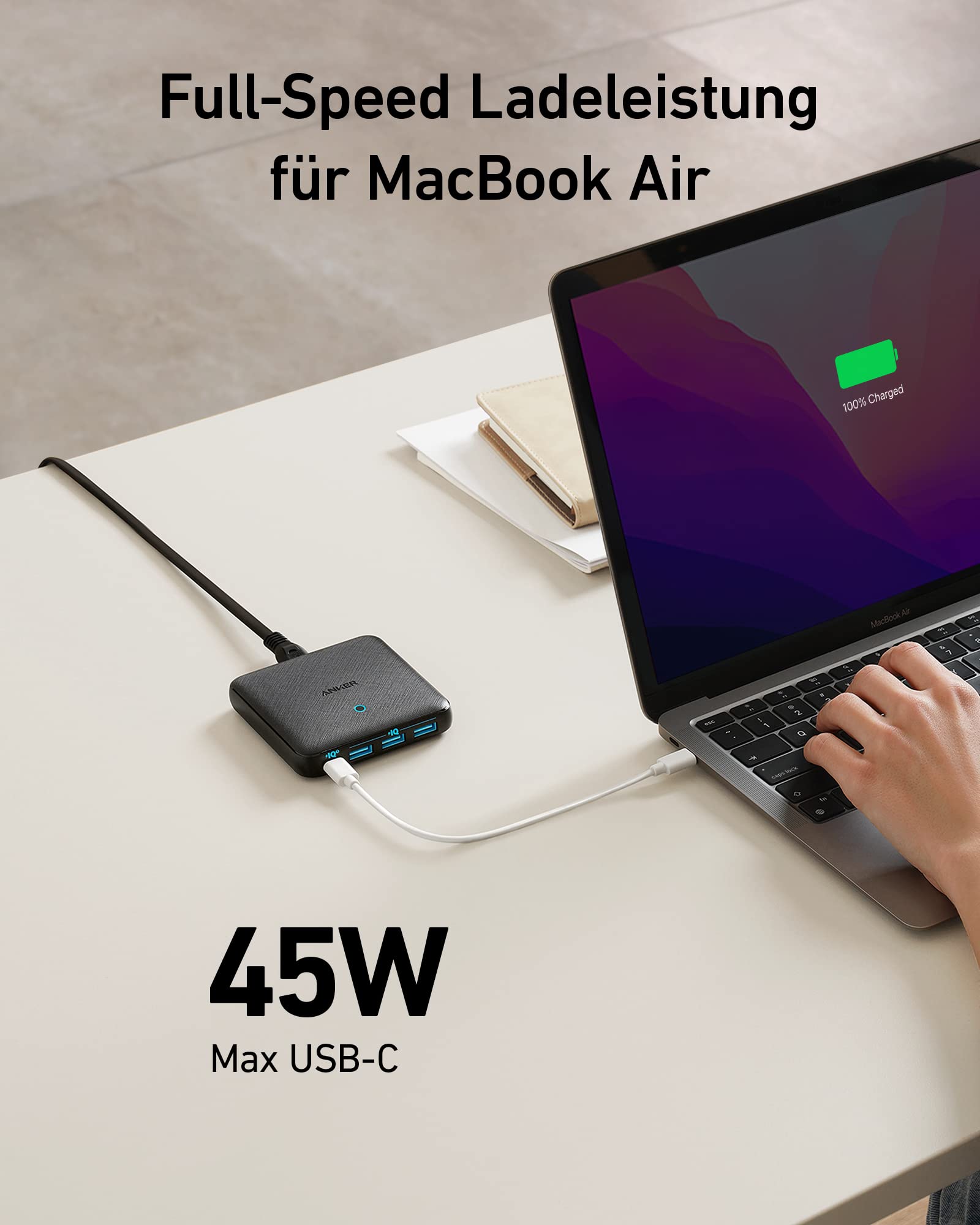 anker-powerport-atom-iii-slim-65w-gan-ladeger-t-4-ports-45w-usb-c-3x-usb-a-f-r-m image 4