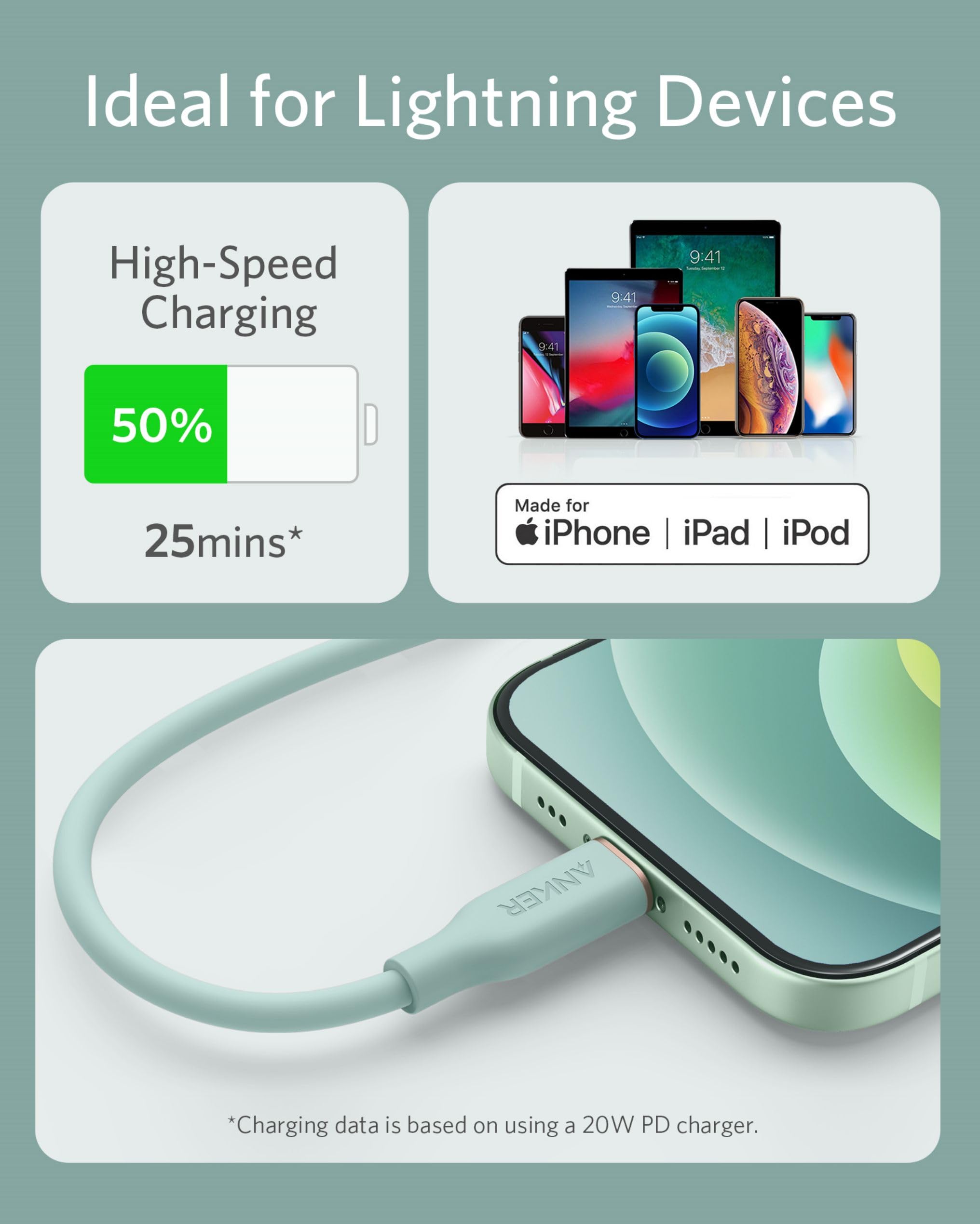 anker-powerline-iii-flow-usb-c-auf-lightning-kabel-90cm-mfi-zertifiziert-silikag image 6