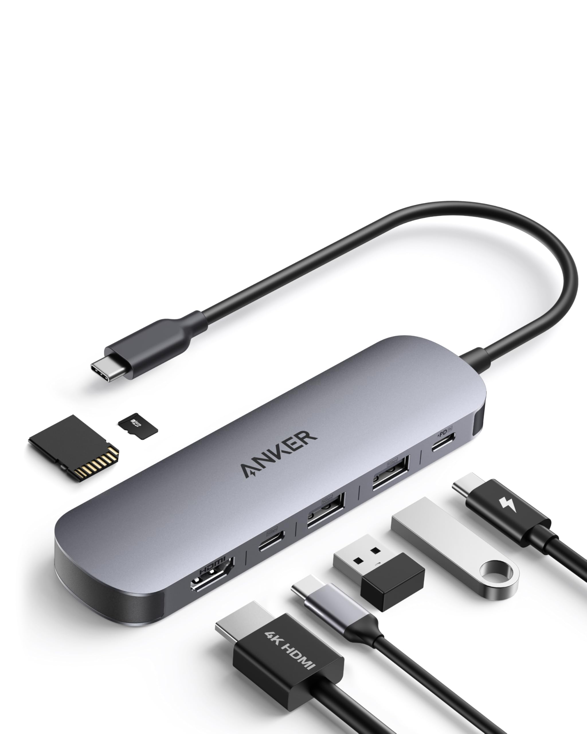 anker-7-in-1-usb-c-hub-4k-60hz-hdmi-85w-power-delivery-usb-a-c-5-gbps-sd-microsd image 1