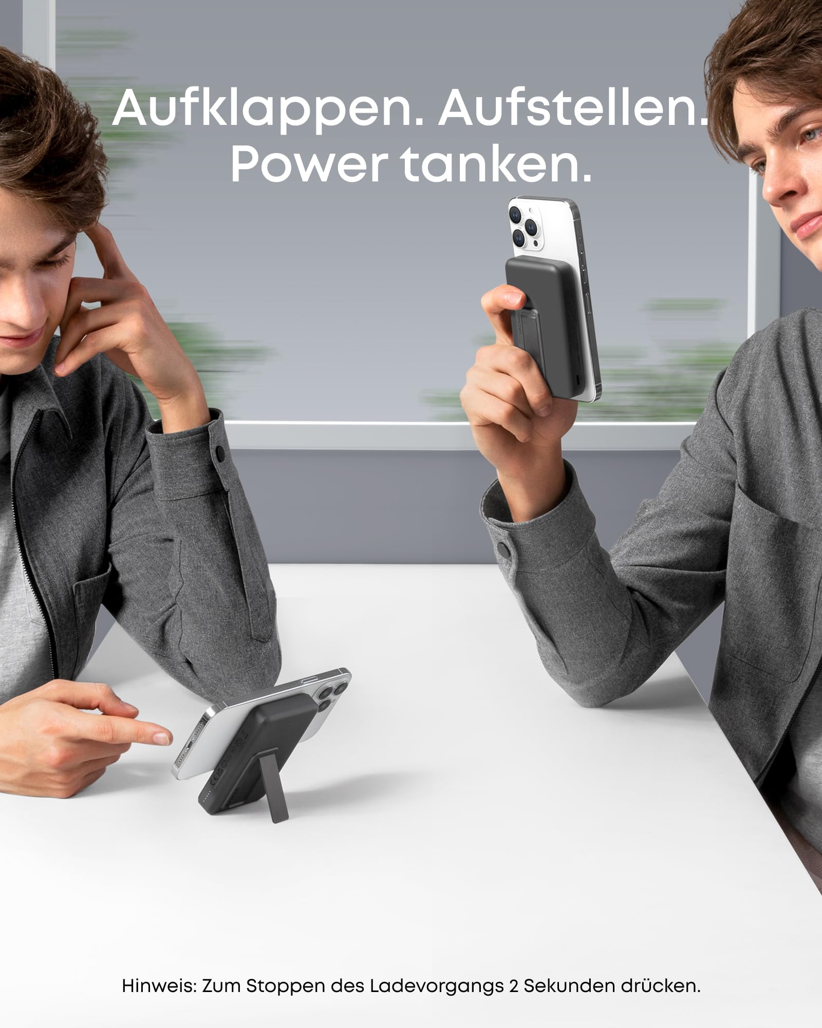 anker-633-magnetic-maggo-powerbank-10-000-mah-magnetisches-kabelloses-laden-klap image 4