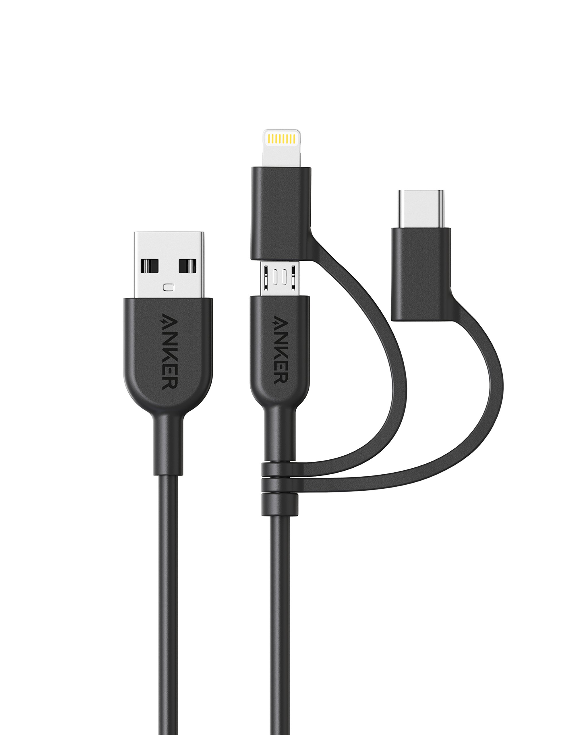 anker-powerline-ii-3-in-1-kabel-0-9-m-lightning-usb-c-micro-usb image 1