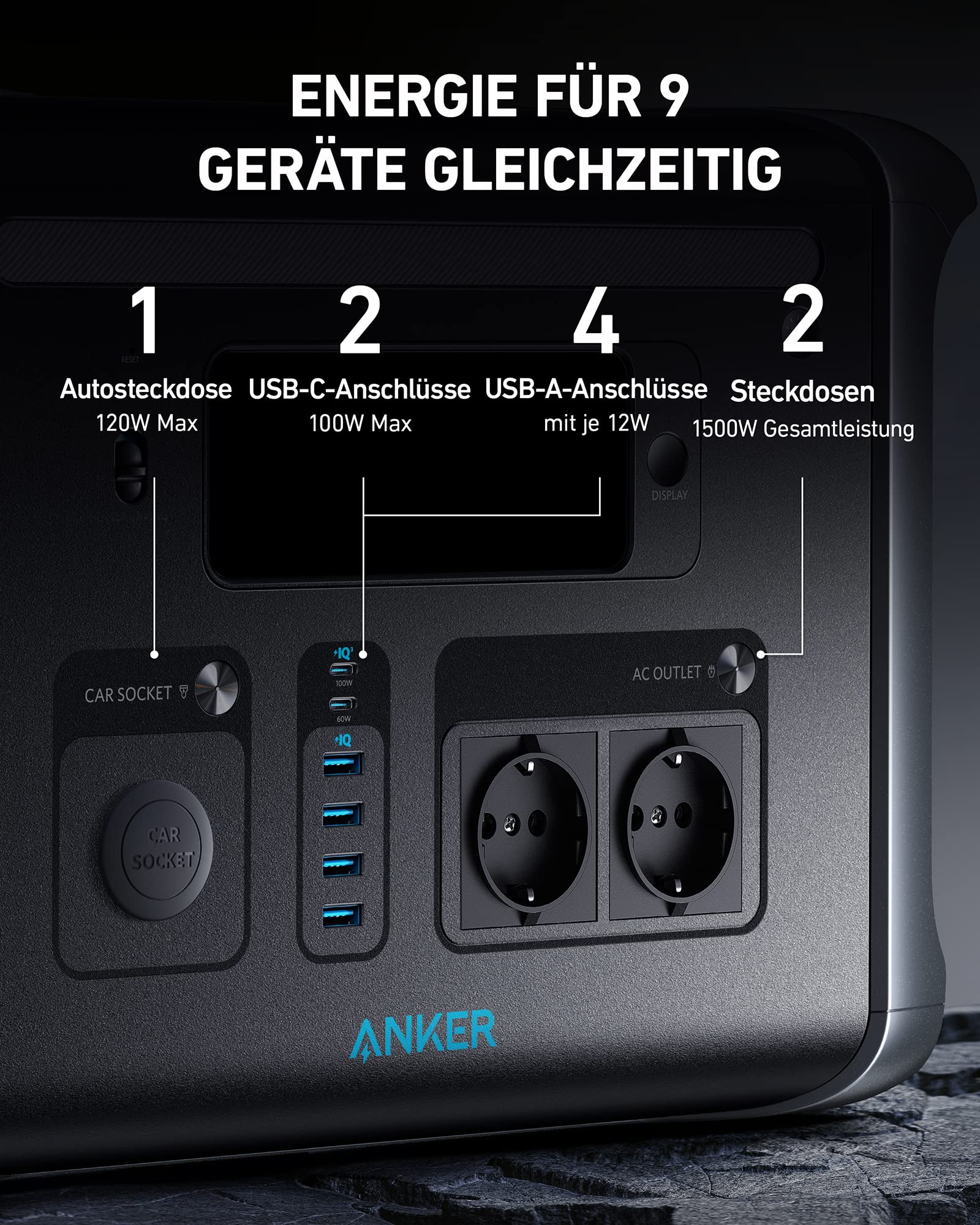 anker-757-powerhouse-powerstation-1-229wh-mit-3x-100w-solarmodul image 5
