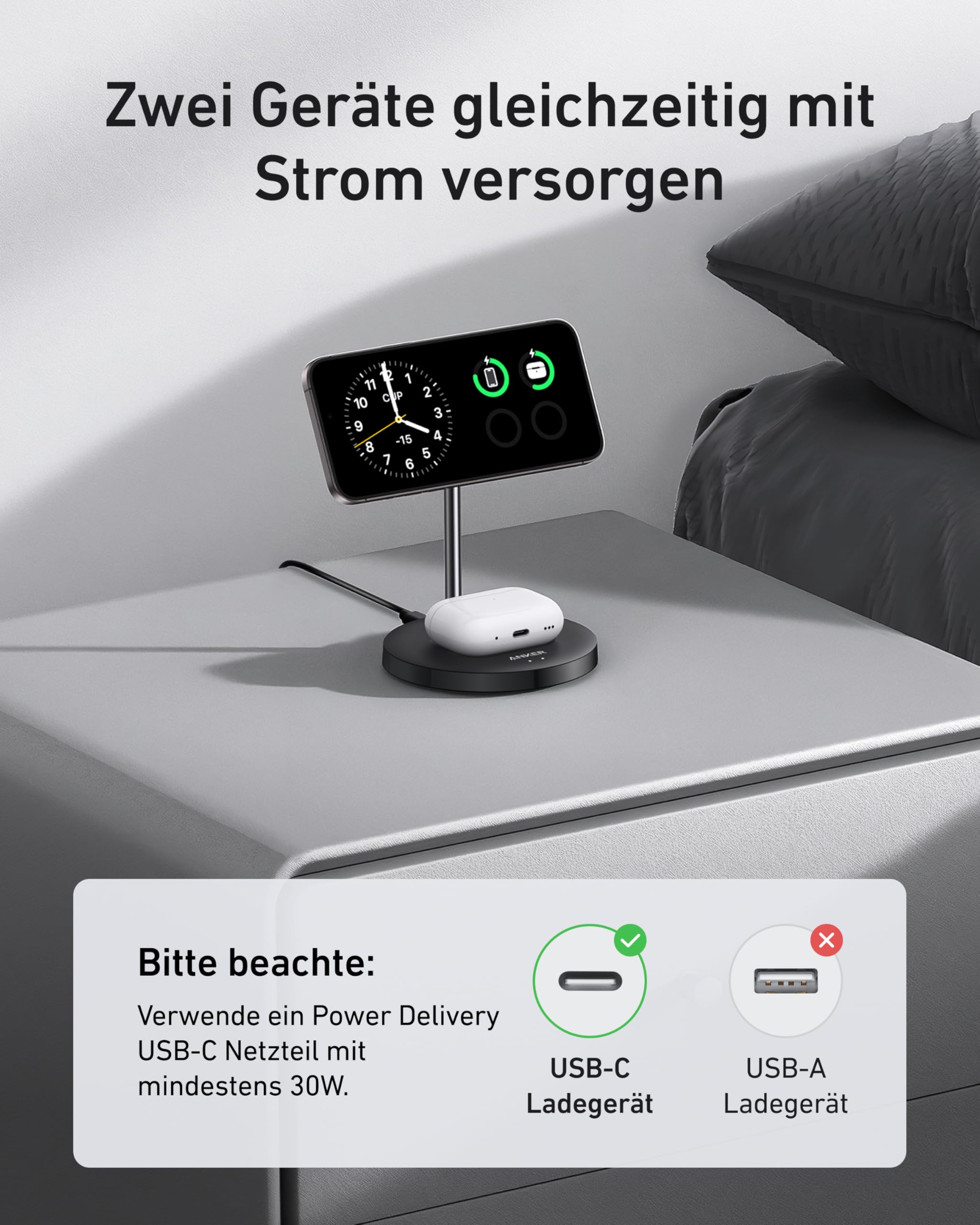 anker-maggo-2-in-1-ladestation-15-w-qi2-magsafe-st-nder-mit-airpods-ladefl-che-i image 3