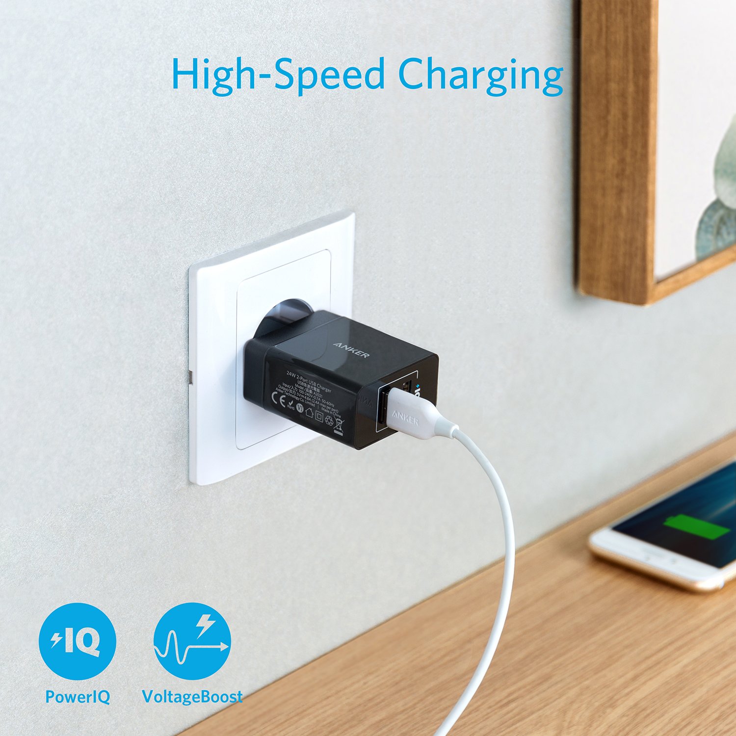 anker-24w-2-port-usb-wandladeger-t-mit-poweriq-schwarz image 5
