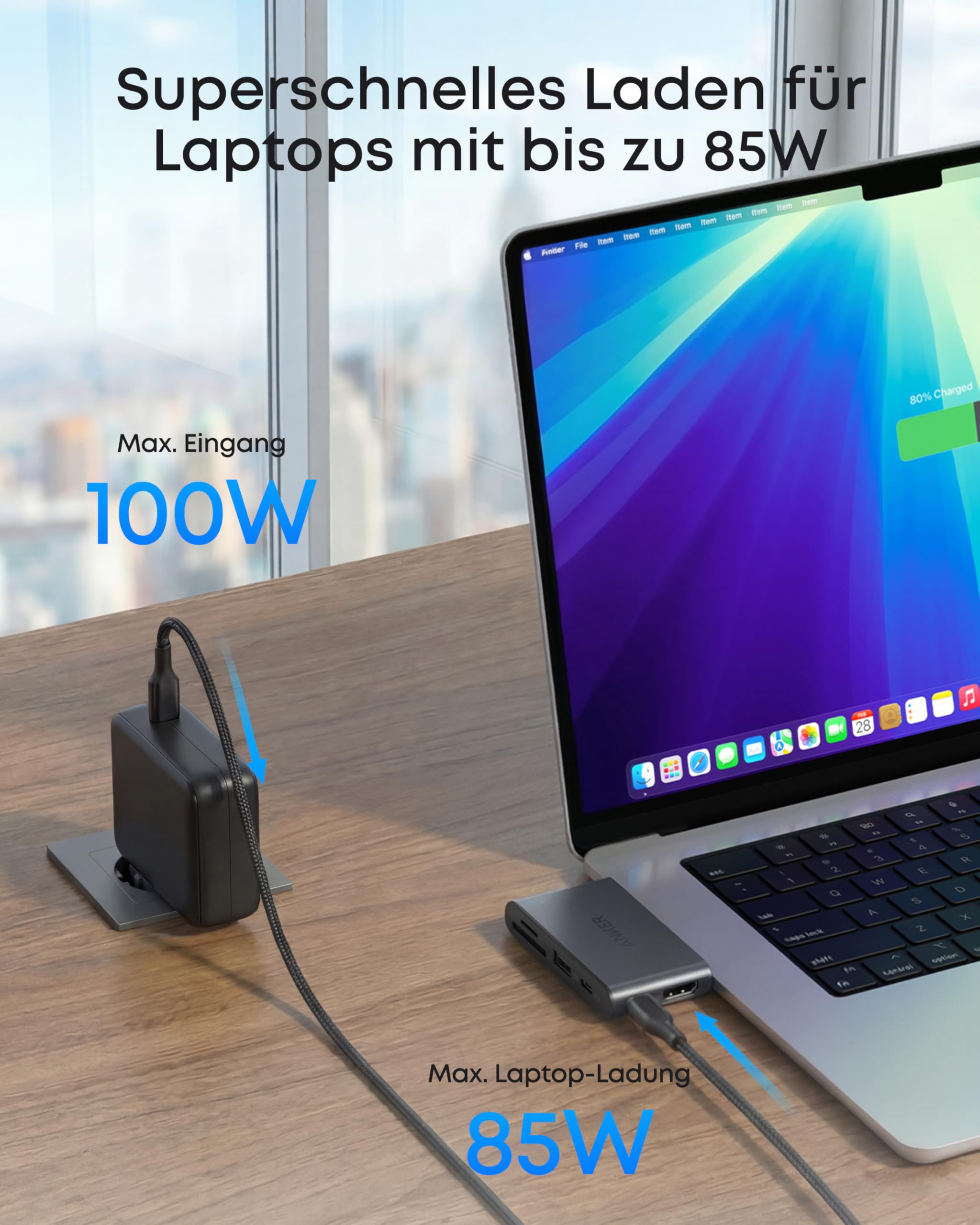 anker-nano-hub-6-in-1-usb-c-hub-mit-85-w-pd-4k-60hz-hdmi-und-sd-tf-kartenleser image 4