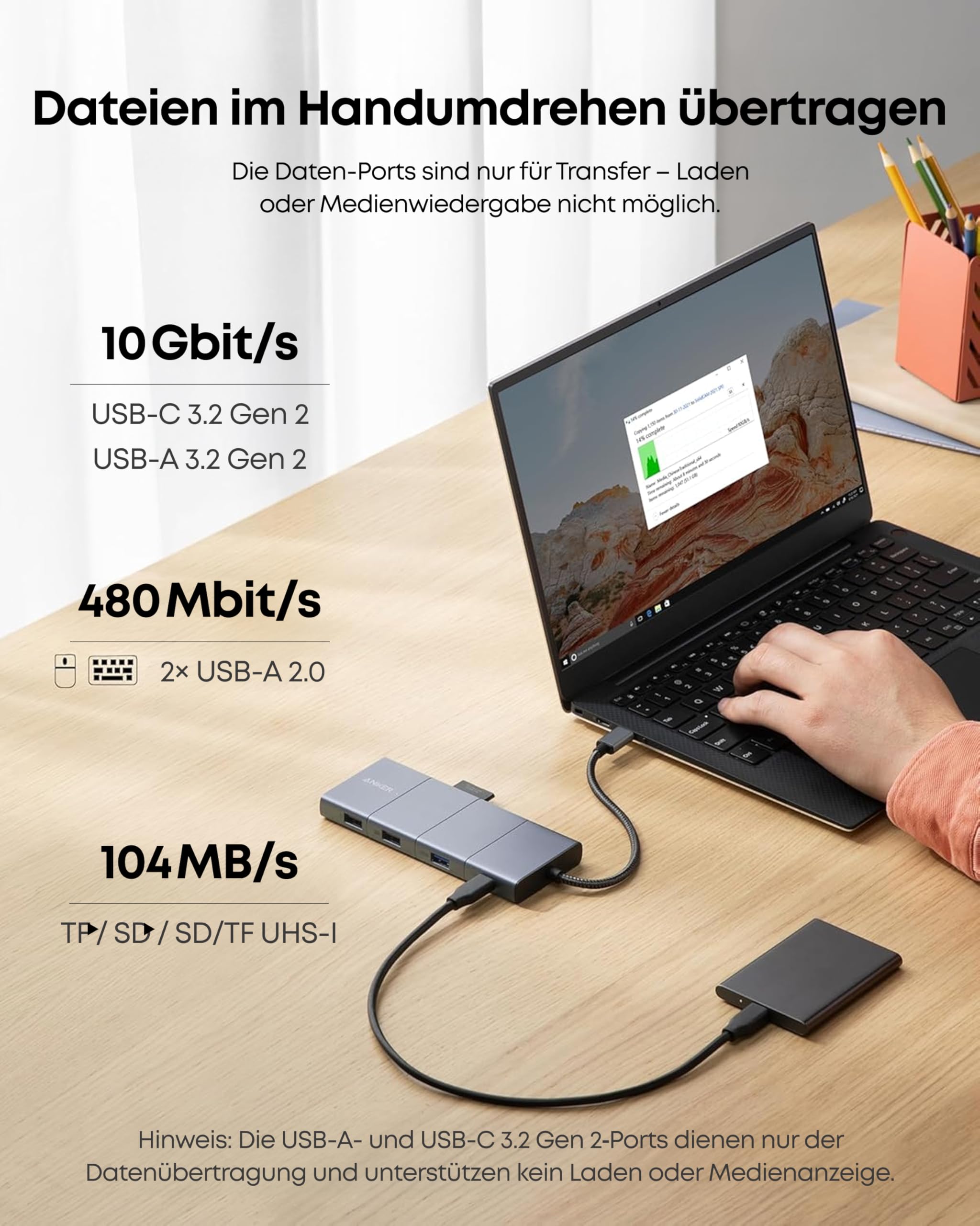anker-565-usb-c-hub-11-in-1-docking-station-mit-10-gbit-s-4k-hdmi-displayport-85 image 6