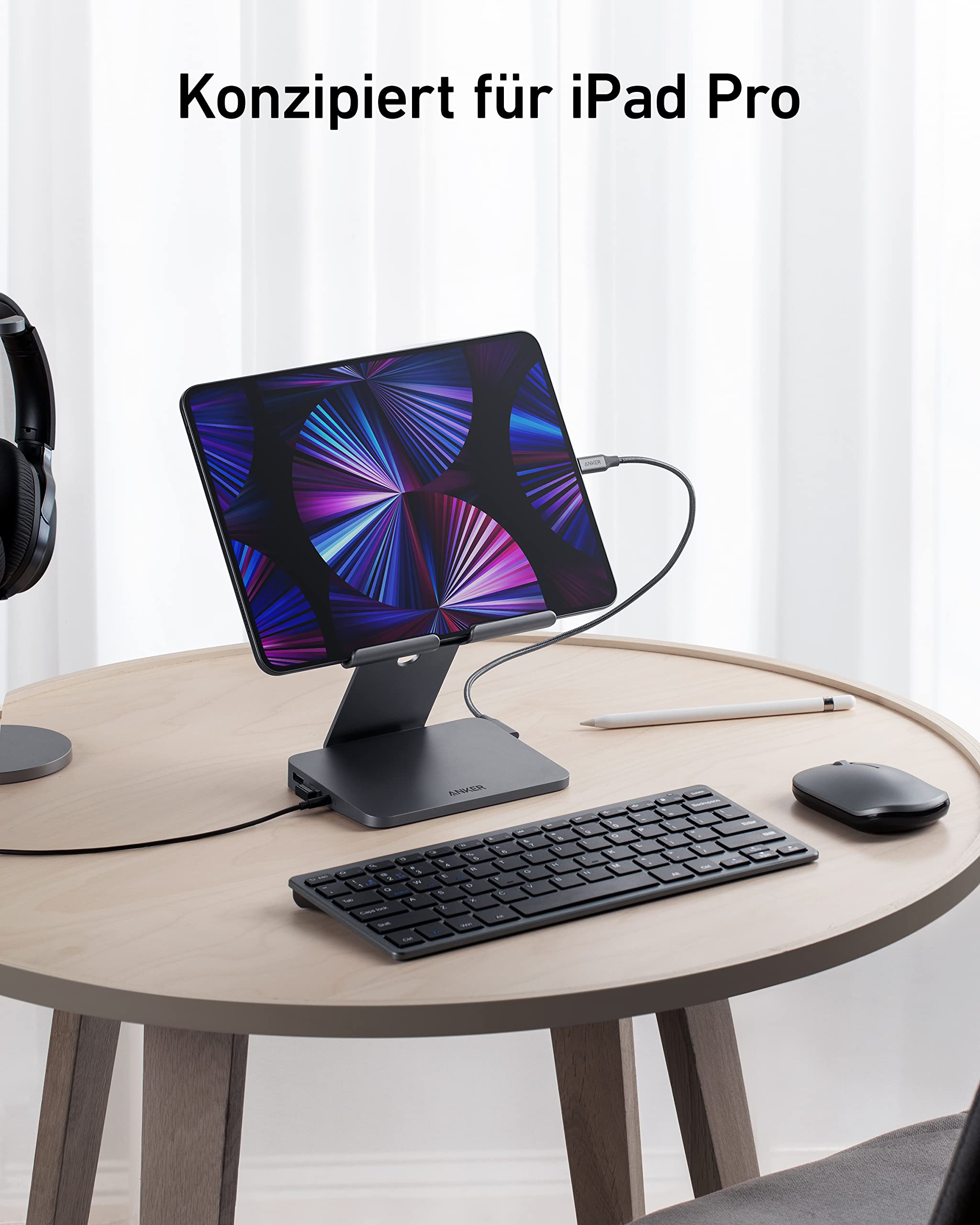 anker-551-usb-c-hub-8-in-1-mit-tablet-halterung-4k-hdmi-100w-power-delivery-f-r- image 2