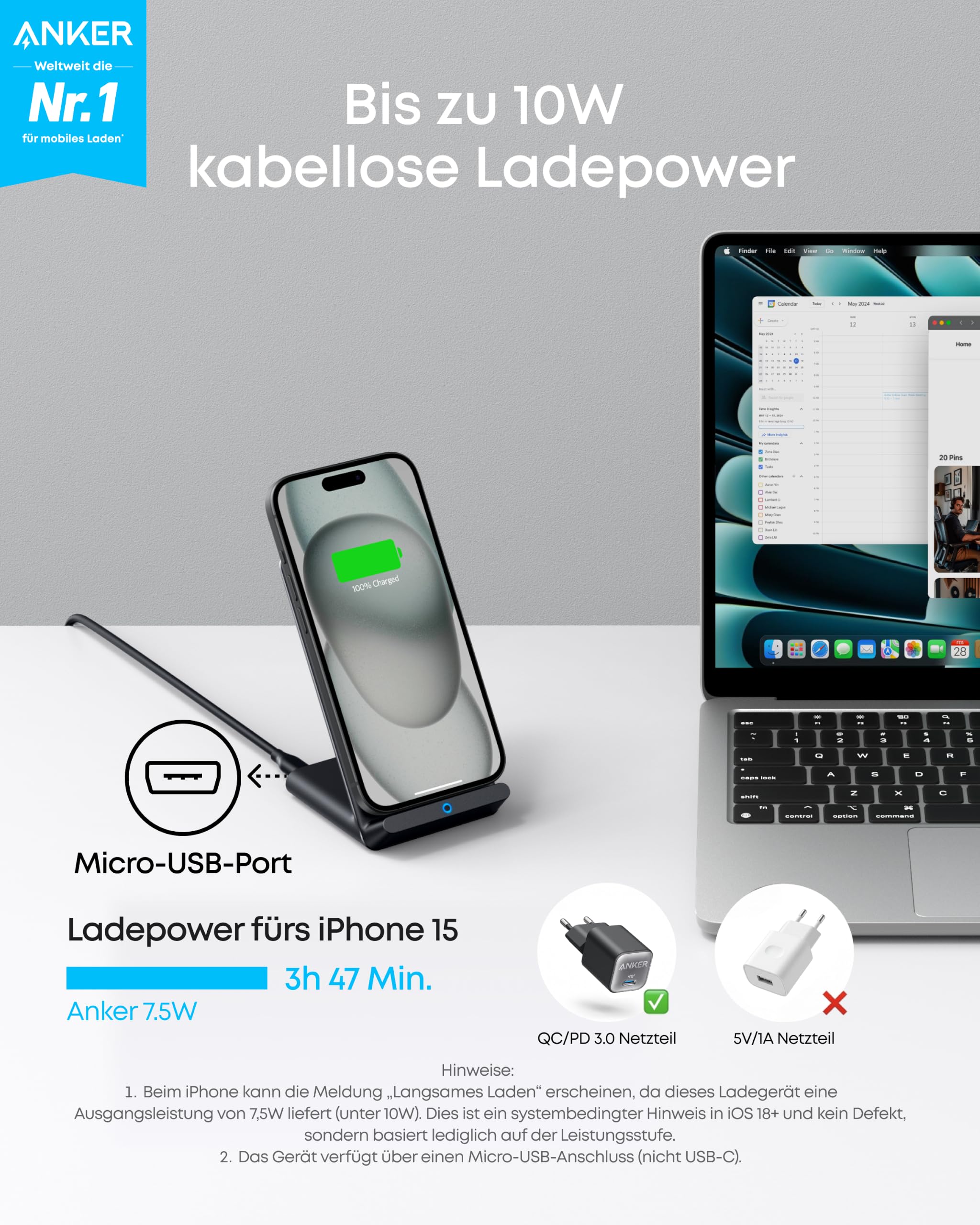 anker-313-kabelloses-ladeger-t-st-nder-qi-zertifiziert-10-w-f-r-samsung-7-5-w-f- image 2