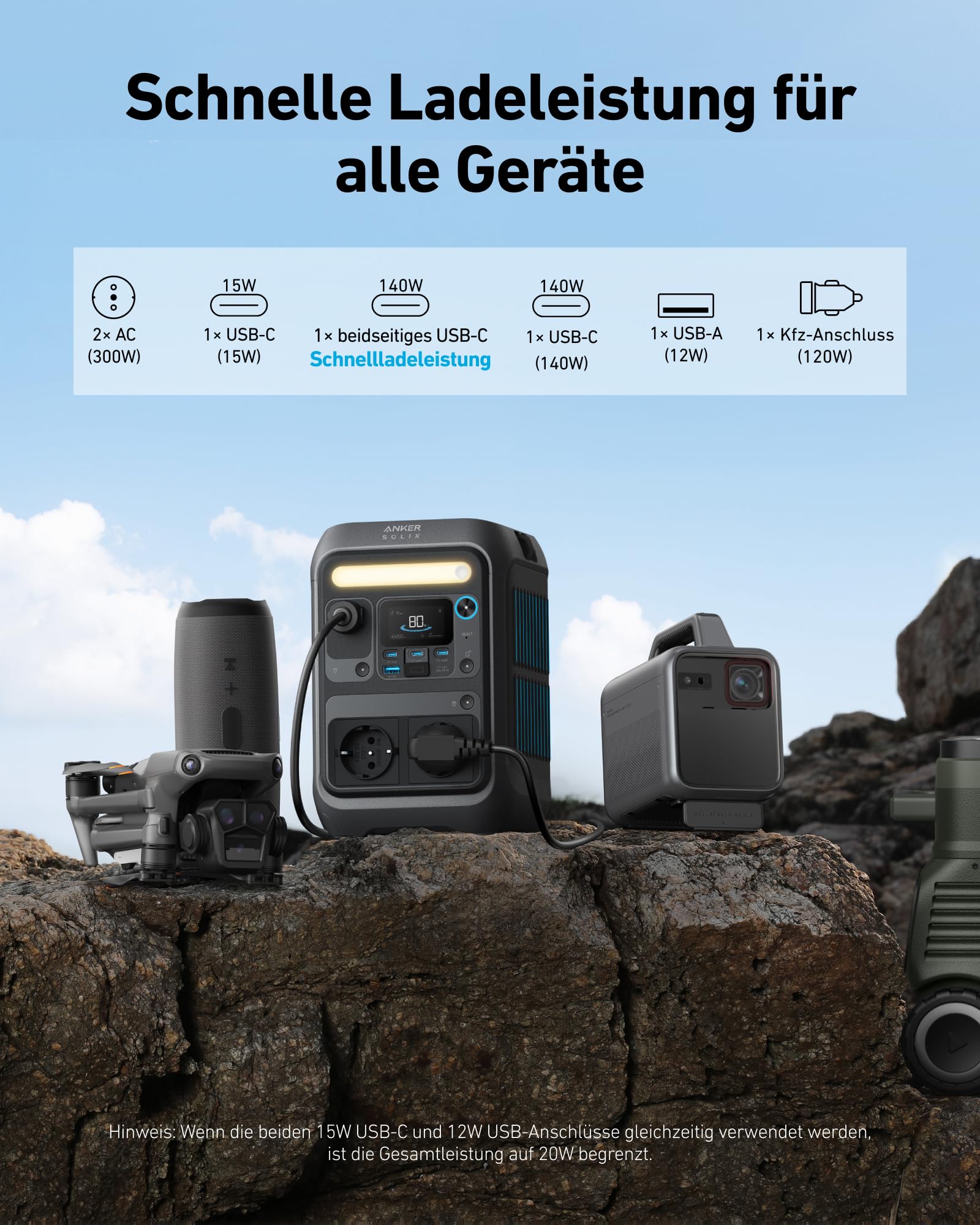 anker-solix-c300x-powerstation-288-wh-lifepo4-300-w-600-w-spitze-140-w-usb-c image 4