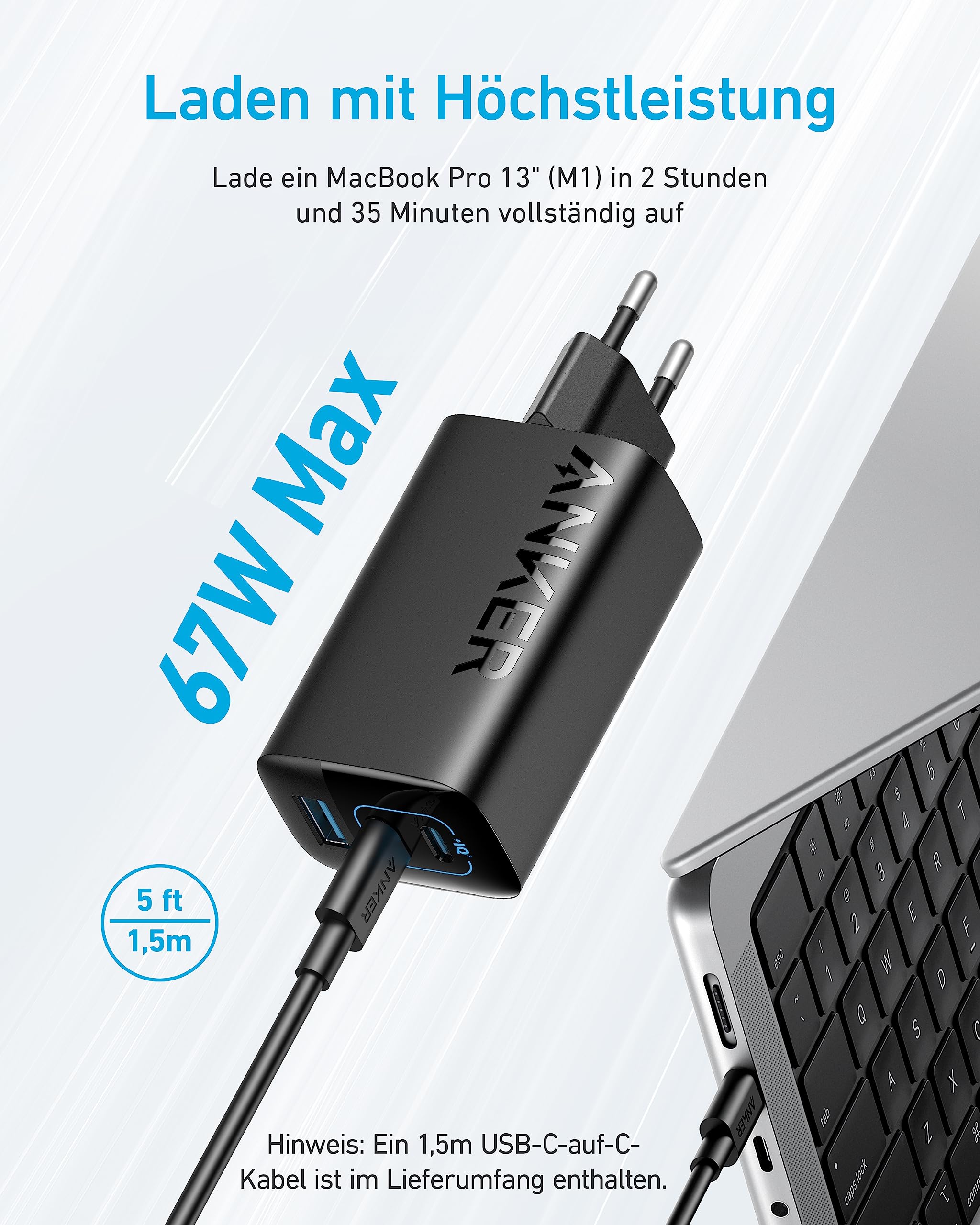 anker-335-usb-c-ladeger-t-67w-3-port-netzteil-mit-poweriq-3-0-pd-und-1-5m-usb-c- image 2