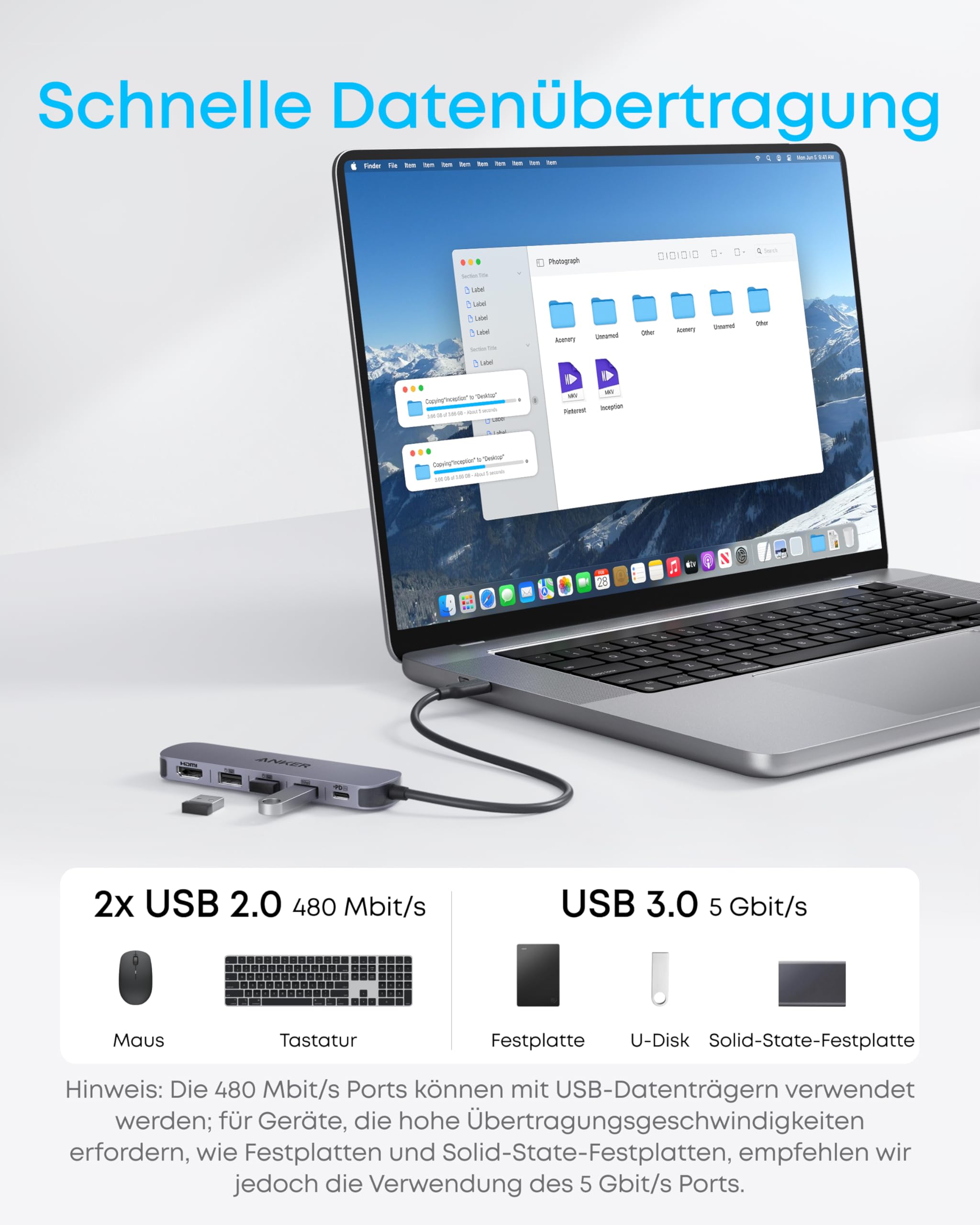 anker-usb-c-hub-5-in-1-4k-30hz-hdmi-90w-power-delivery-usb-a image 4