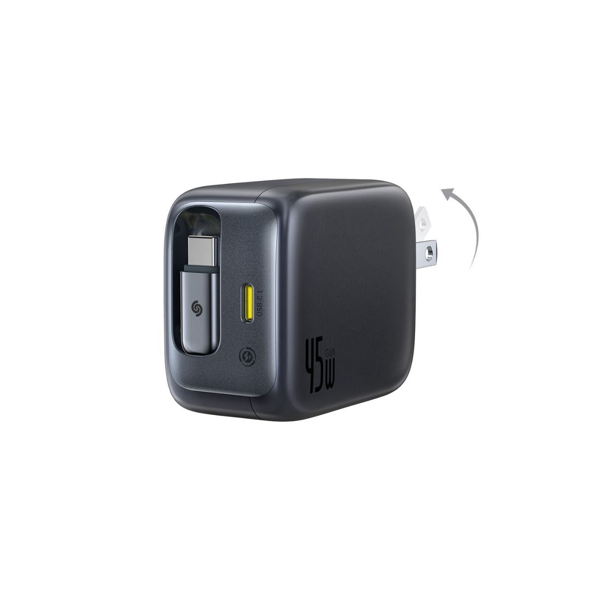 baseus-enercore-cj11-45w-ladeger-t-mit-einziehbarem-usb-c-kabel-2x-usb-c image 1