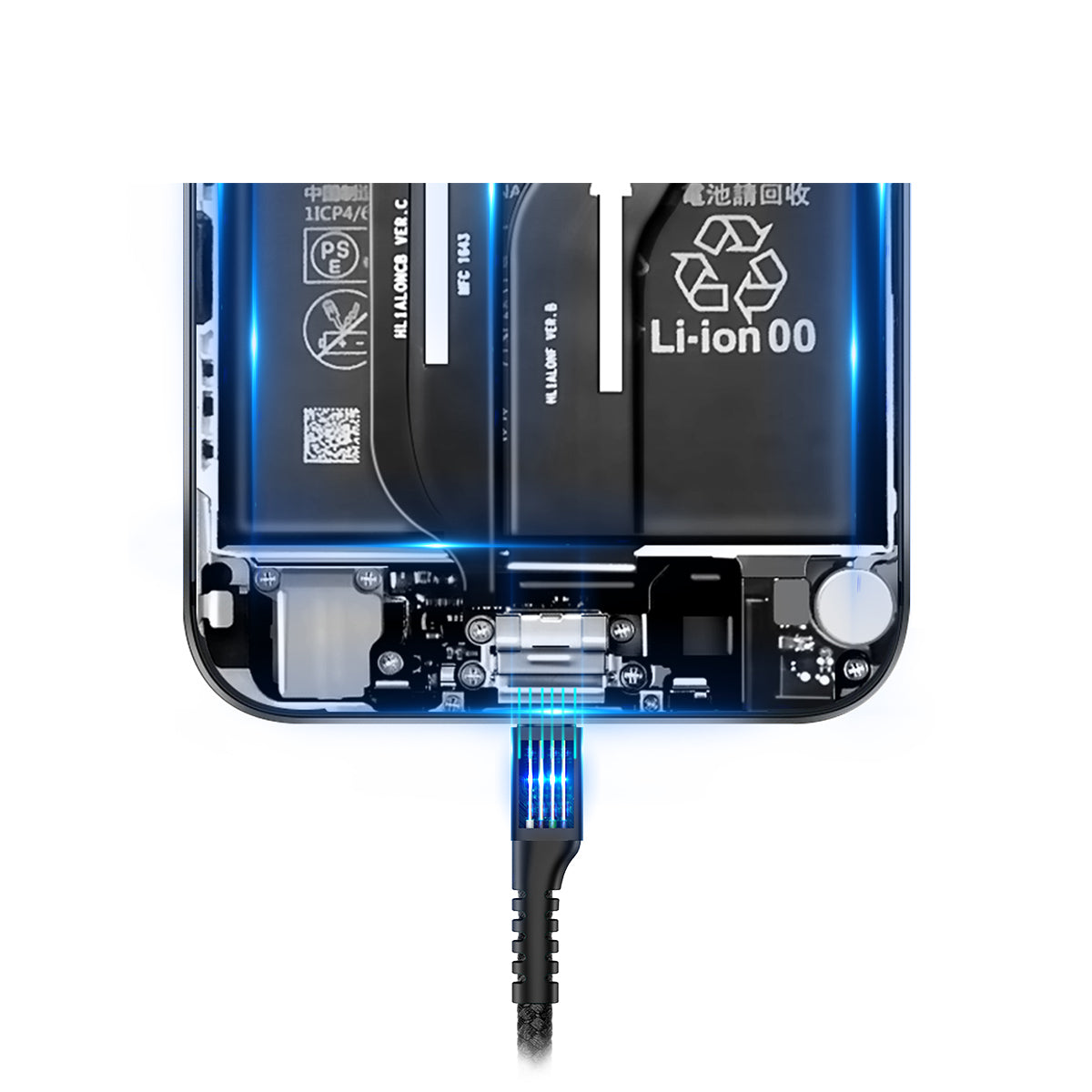 baseus-fish-eye-usb-c-spiralkabel-1-m-2-a-lade-datenkabel image 7