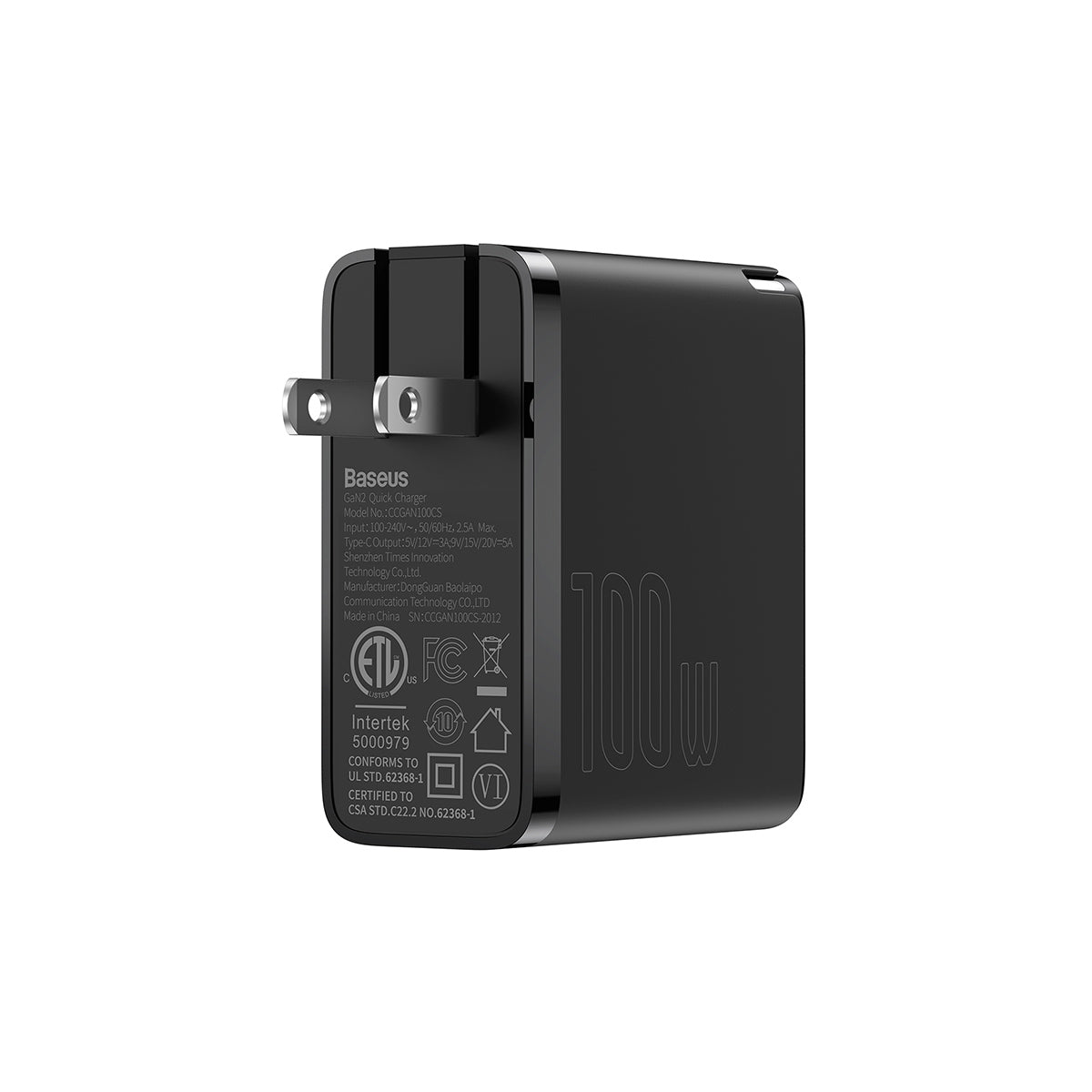 baseus-gan2-usb-c-ladeger-t-100w-mit-gan-ii-quick-charge-5-0 image 2