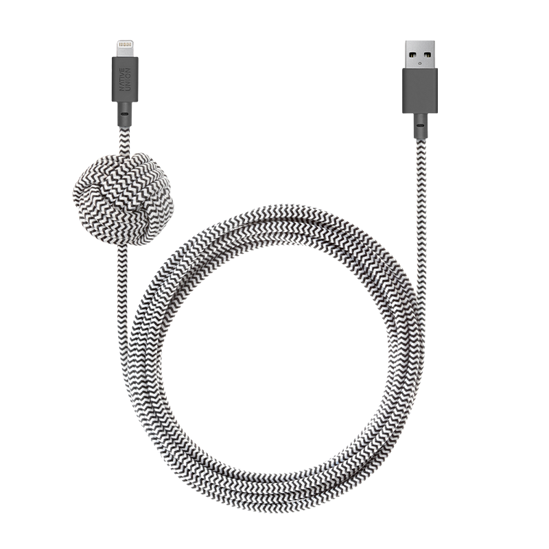 native-union-night-cable-usb-a-auf-lightning-kabel-3-m-mit-gewichtsknoten image 2