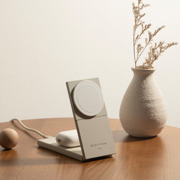 native-union-rise-2-in-1-qi2-ladestation-f-r-iphone-und-airpods image 2