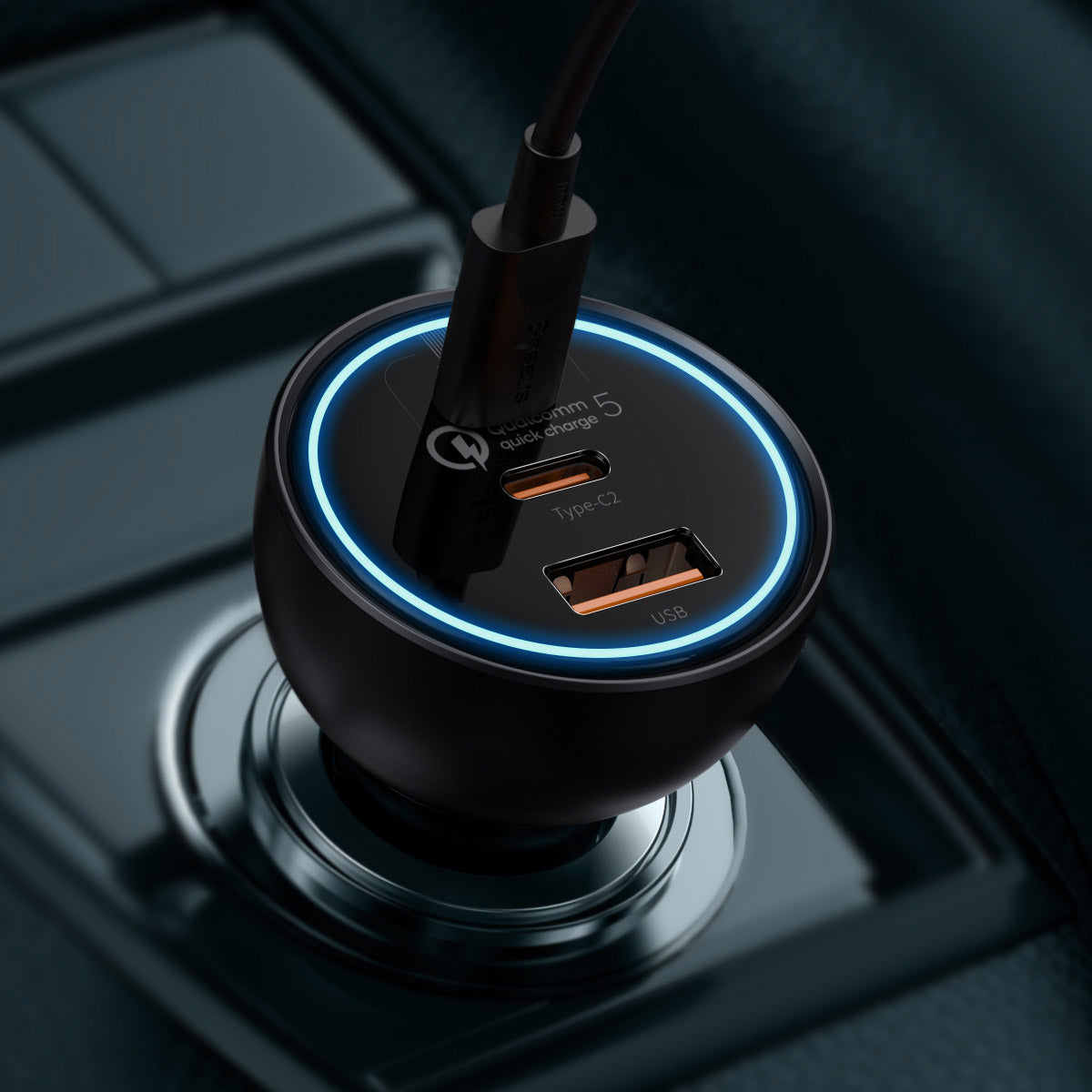 baseus-usb-c-autoladeger-t-160-w-mit-3-ports-100-w-usb-c image 8
